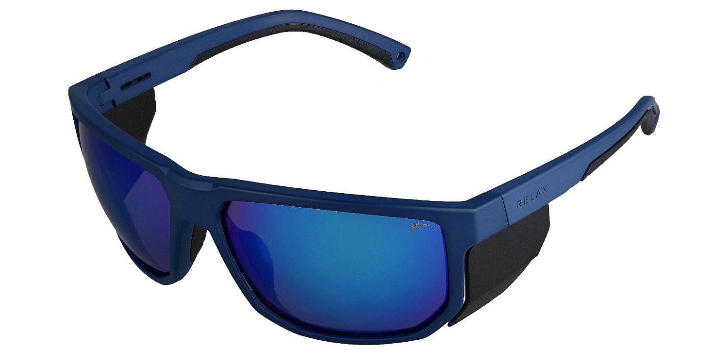 okuliare Relax Mont Blanc - R5439A/Matte Blue Black/Ice Blue Platinum