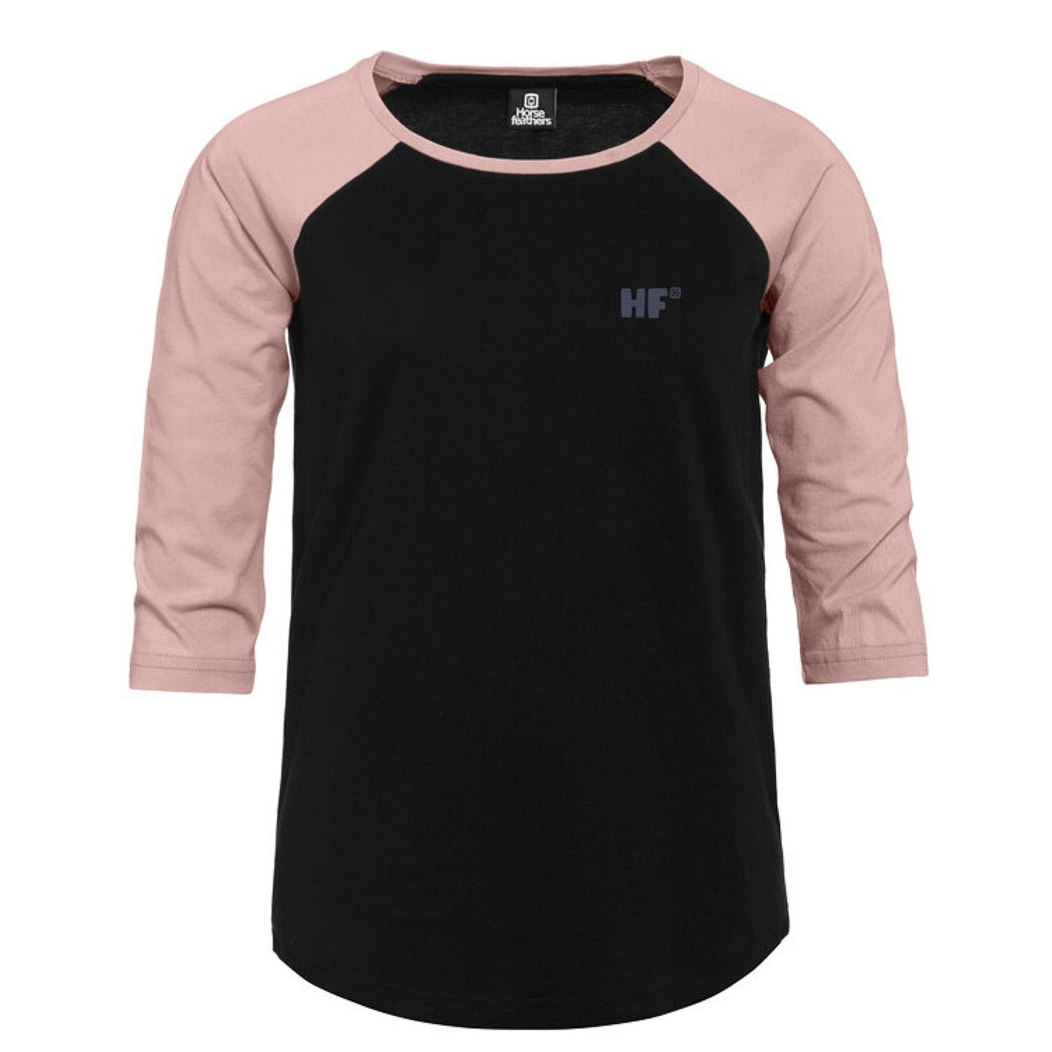 tričko Horsefeathers Wylda Raglan - Black - women´s