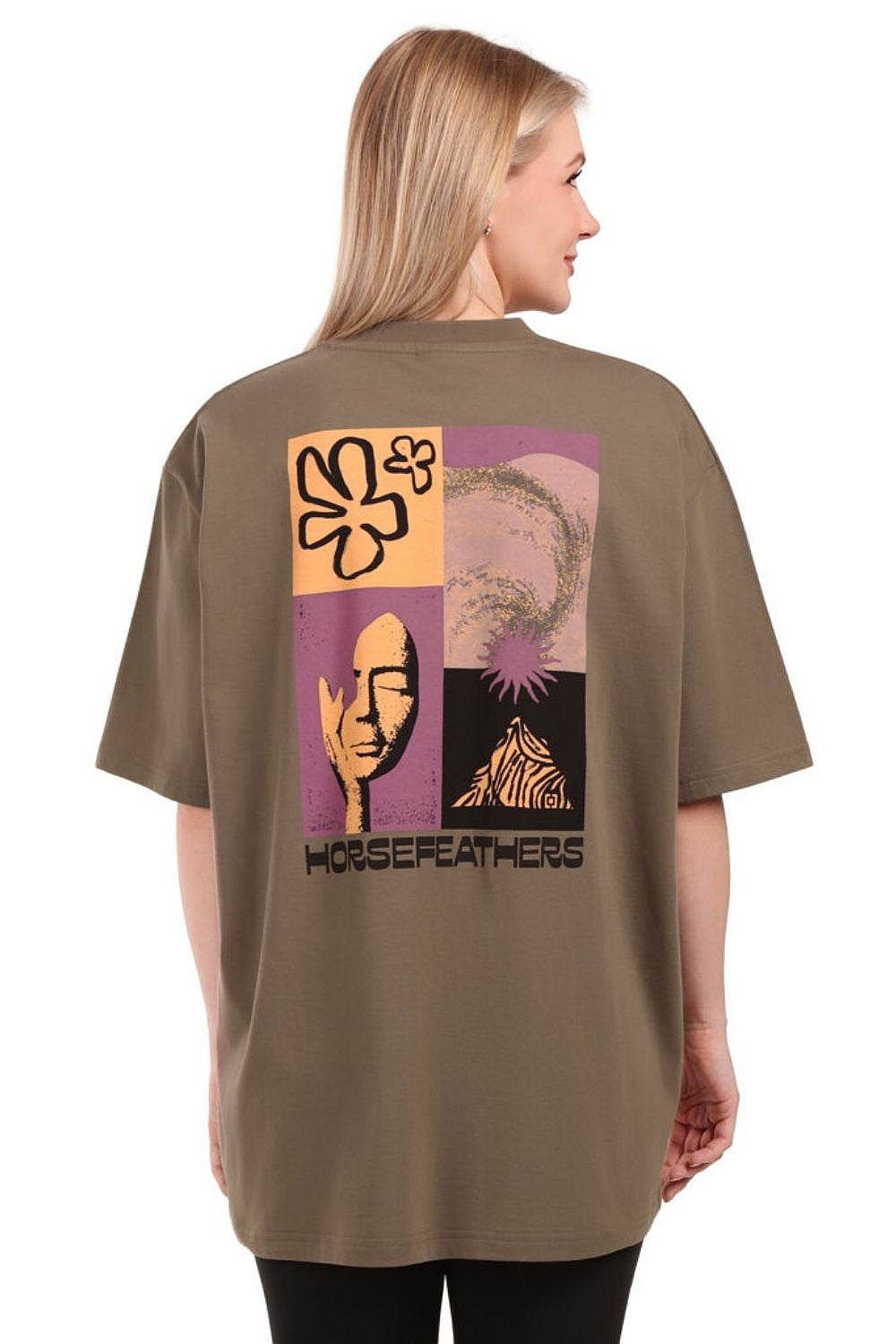 tričko Horsefeathers Venus - Fossil - women´s