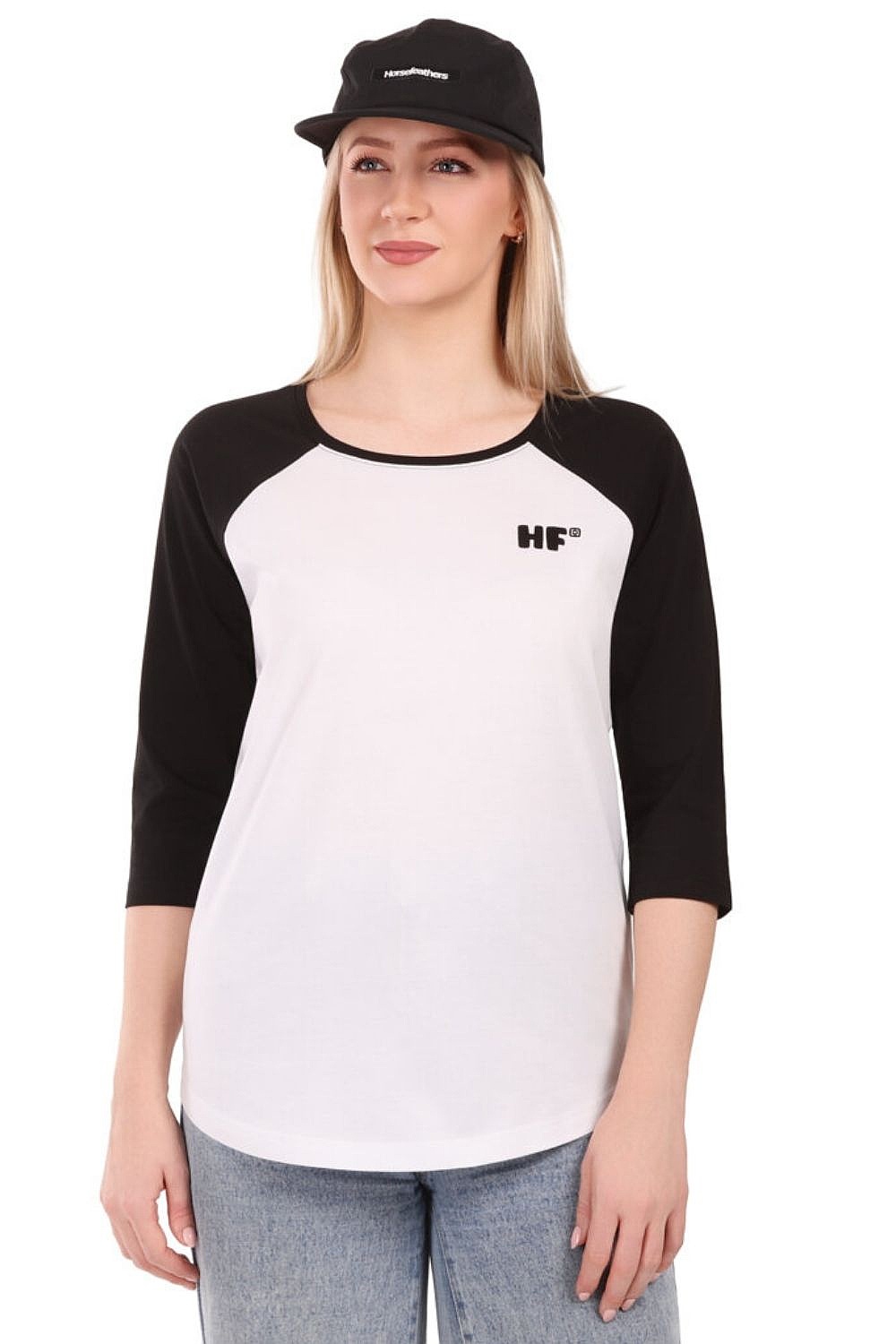 tričko Horsefeathers Wylda Raglan - White - women´s