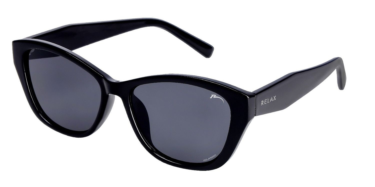 okuliare Relax Elena - R0375A/Gloss Black/Grey/Polarized - women´s