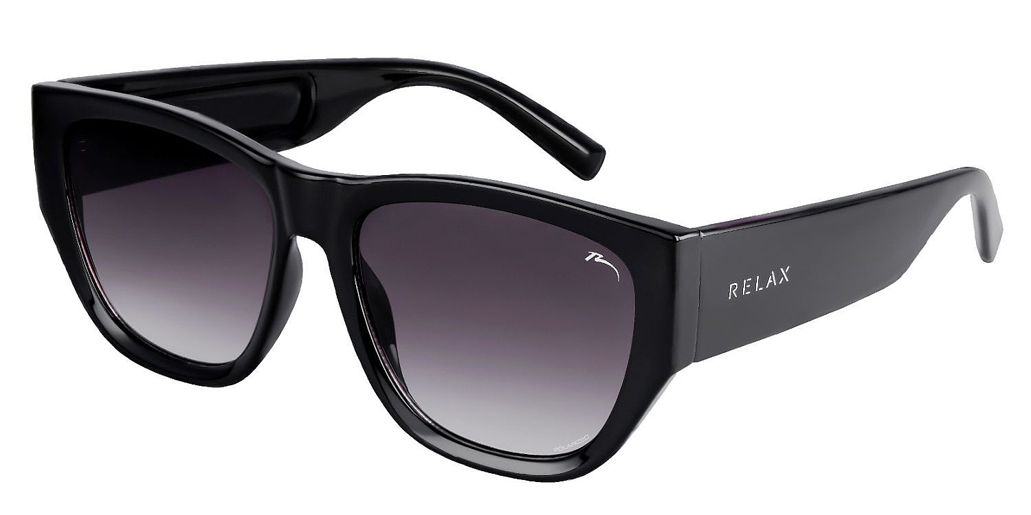 okuliare Relax Mia - R0374D/Gloss Black/Grey Gradient/Polarized - women´s