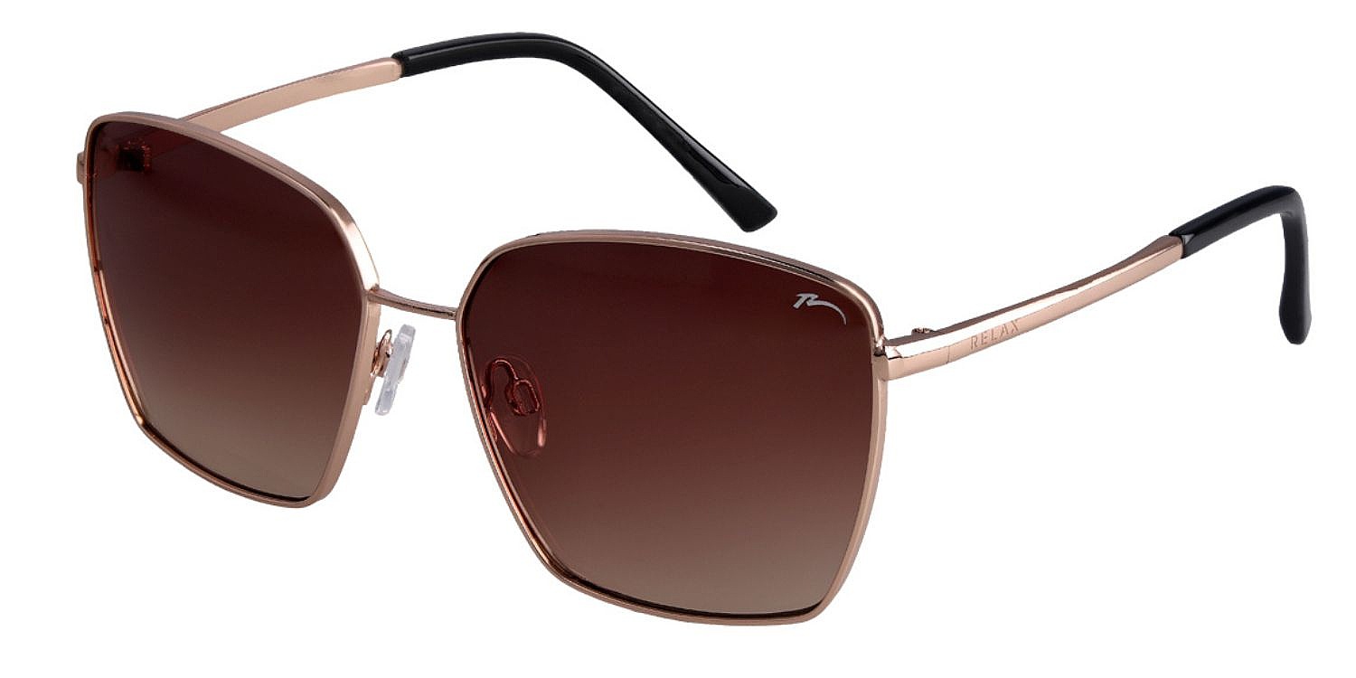 okuliare Relax Lea - R0376C/Gloss Gold Black/Brown Gradient/Polarized - women´s