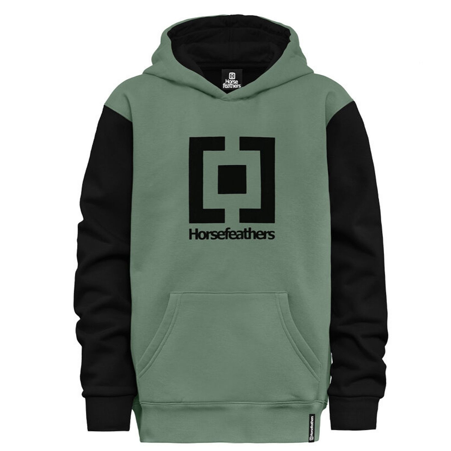 mikina Horsefeathers Leader - Iceberg Green - unisex junior