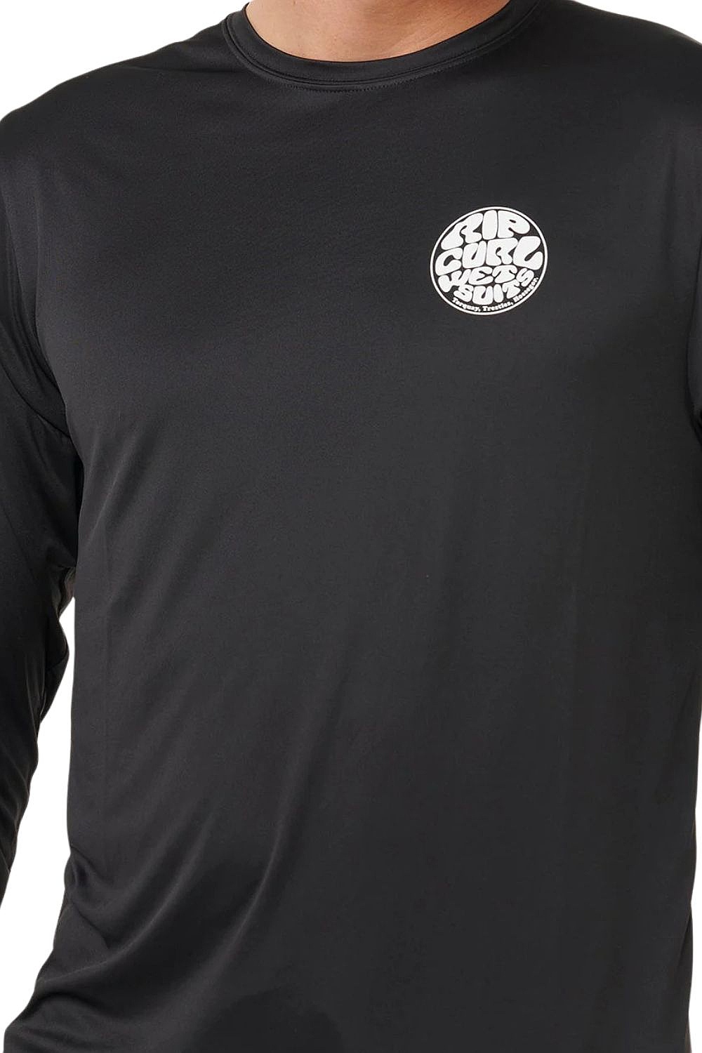T-Shirt Rip Curl Icons Of Surflite UPF LS - Black - men´s