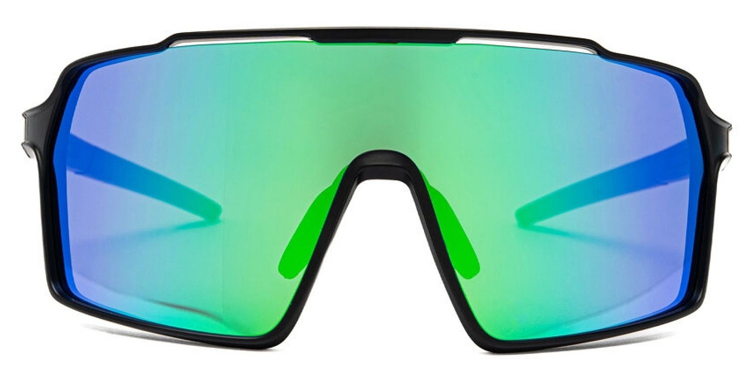 okulary Horsefeathers Neutron - Matt Black/Mirror Green - men´s
