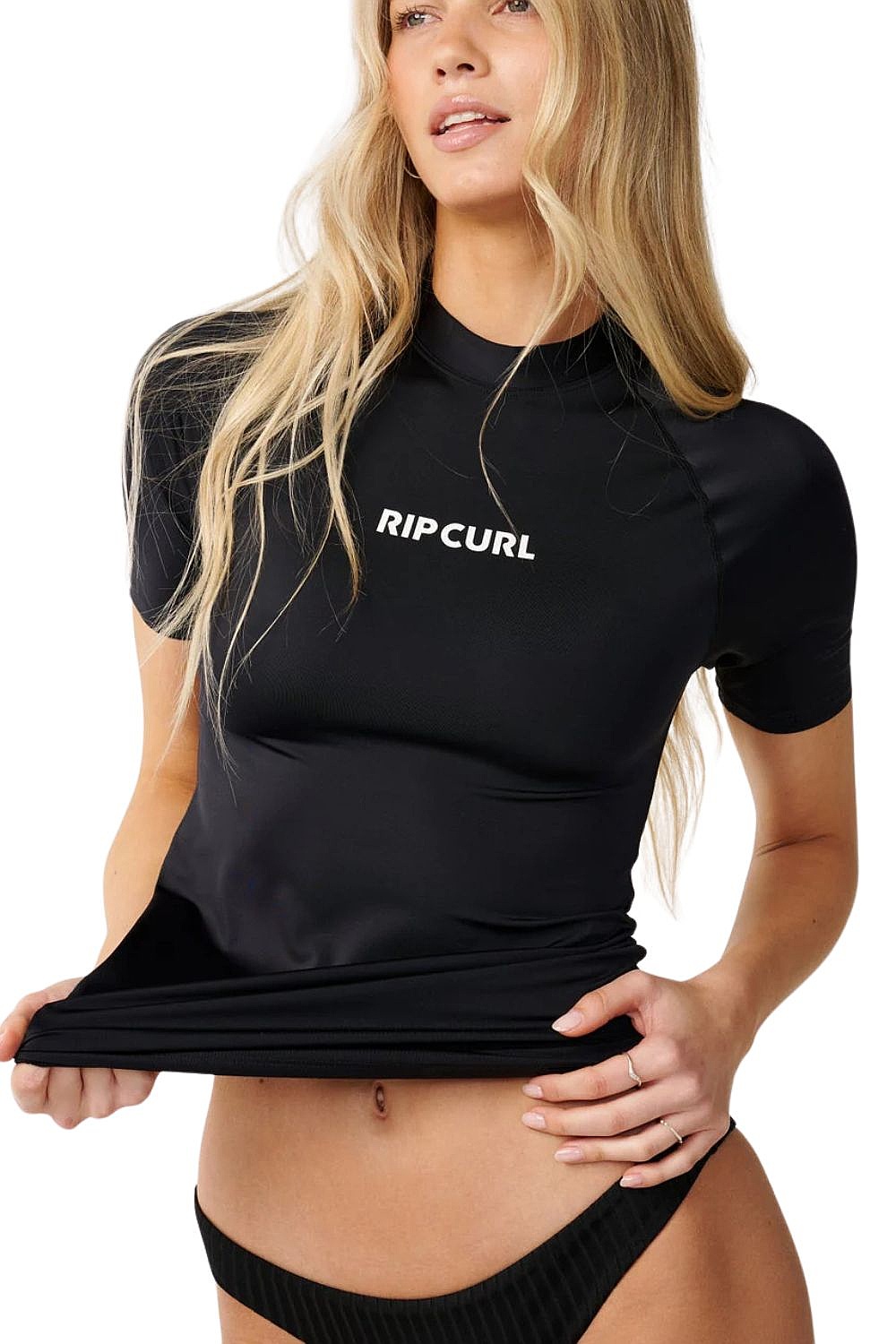 tričko Rip Curl Classic Surf UPF Rashguard - Black - women´s