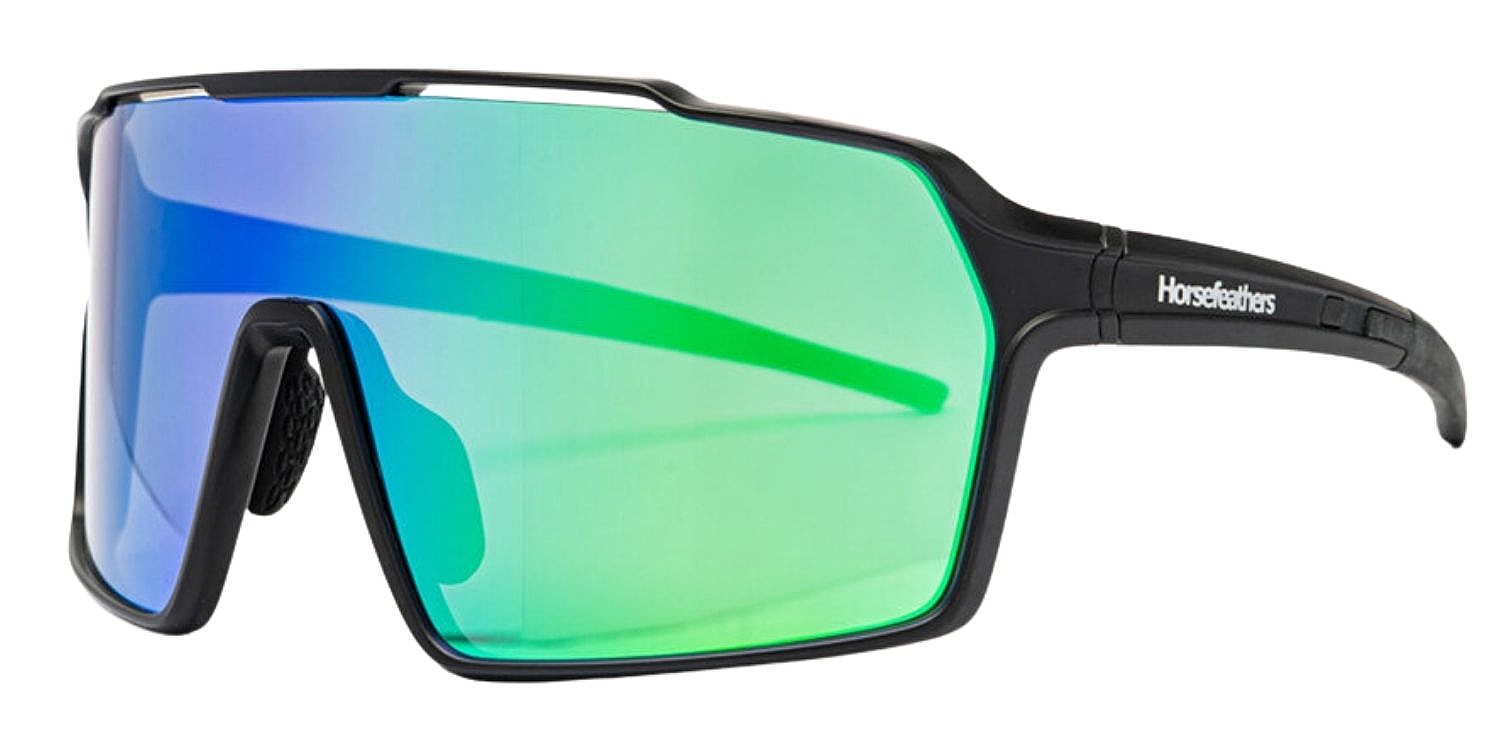 okulary Horsefeathers Neutron - Matt Black/Mirror Green - men´s