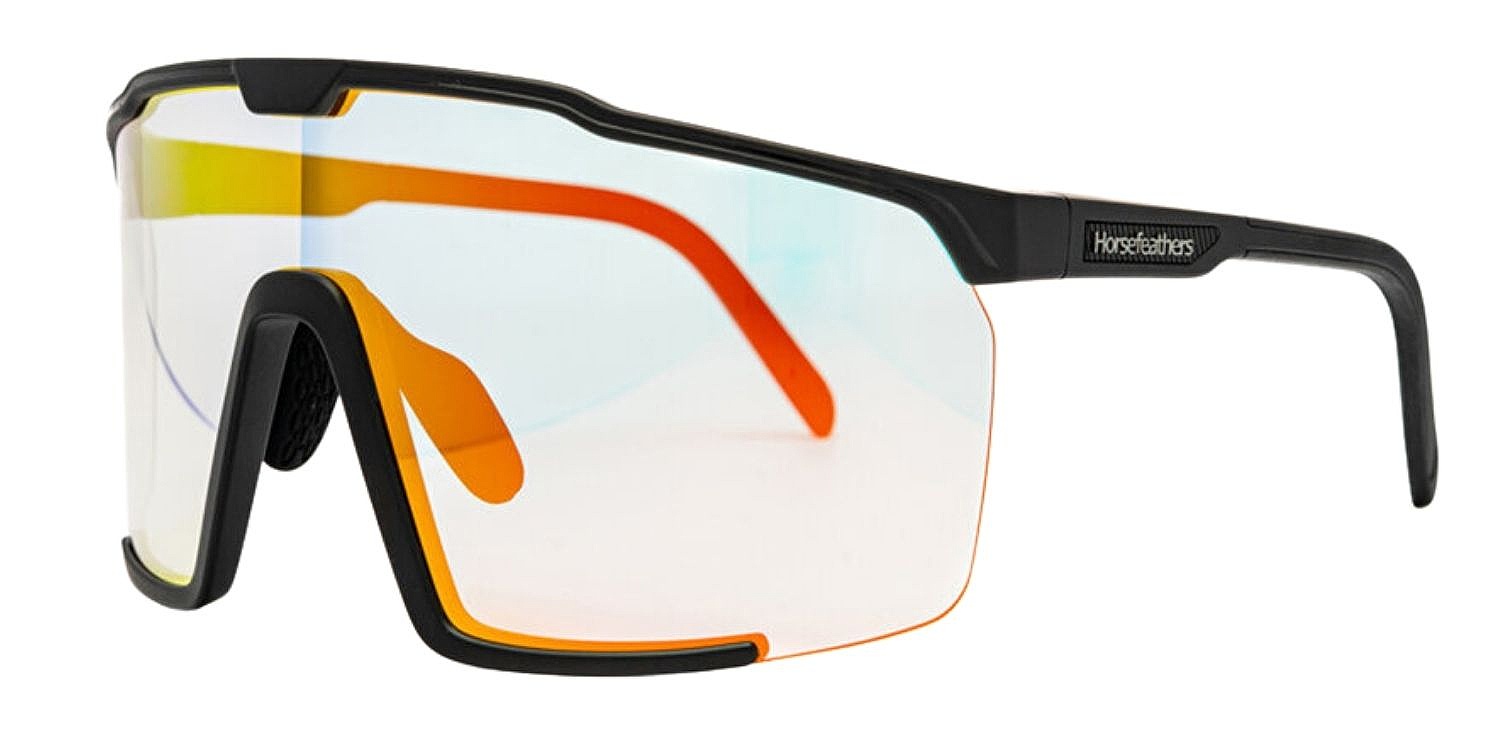 okulary Horsefeathers Proton Photochromic - Matt Black/Mirror Red Photochromic - men´s