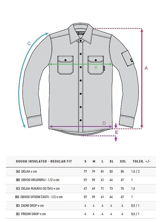 chemise Horsefeathers Dough Insulated LS - Iceberg - men´s