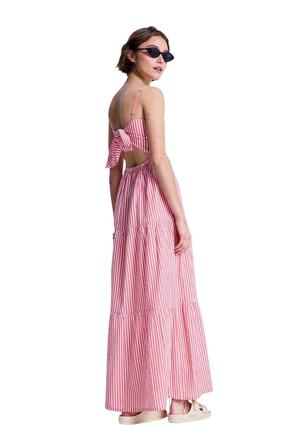 šaty Roxy Tropical Glow Maxi Stripe - RMZ1/Hibiscus Sunrise Stripe