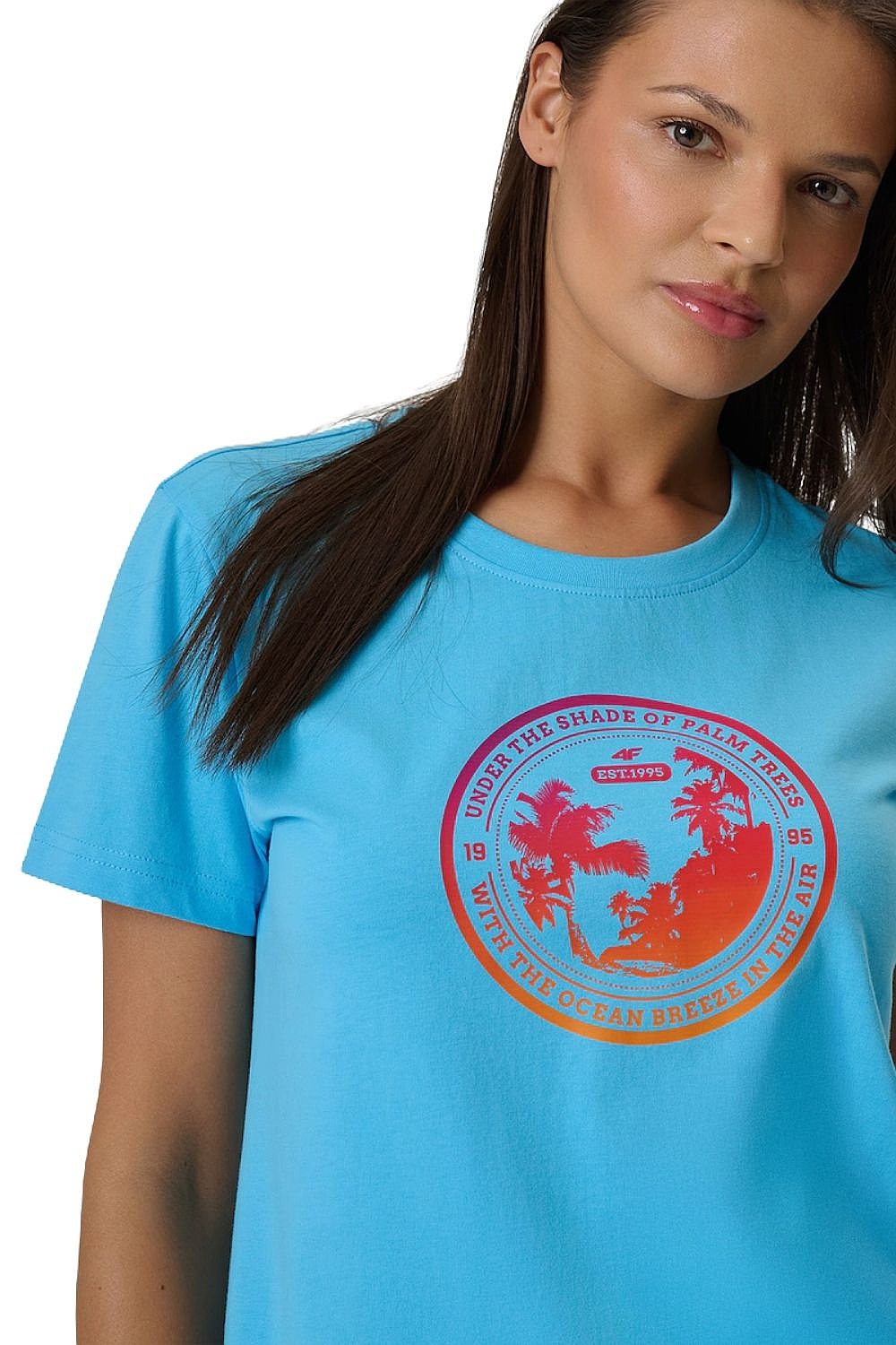 tričko 4F 4FWSS26TTSHF2718 - 33S/Blue - women´s