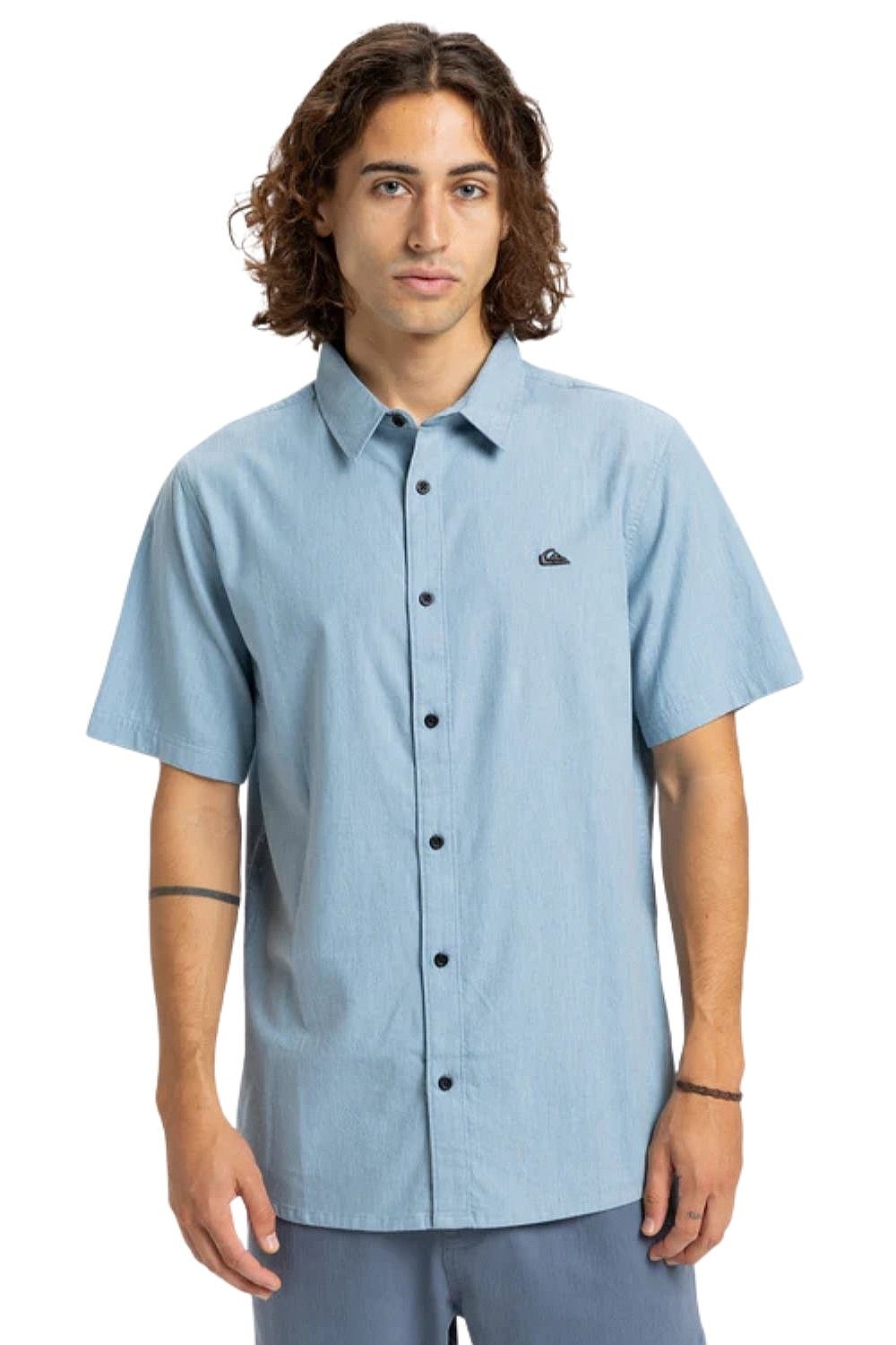 košeľa Quiksilver MW Premium Stretch - BHL0/Ashley Blue - men´s