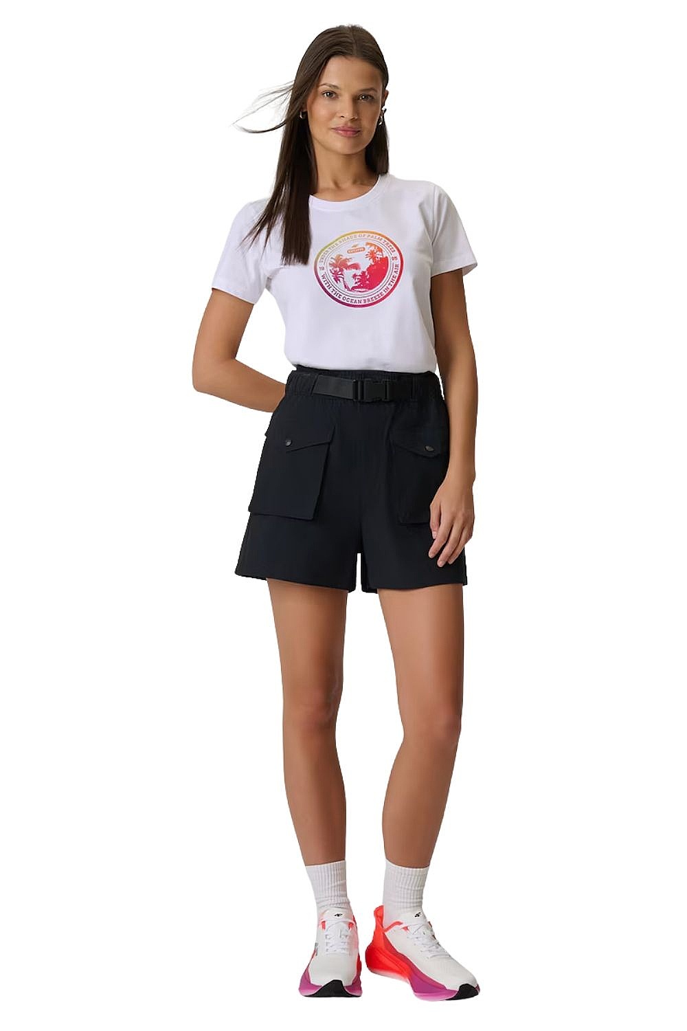 tričko 4F 4FWSS26TTSHF2718 - 10S/White - women´s