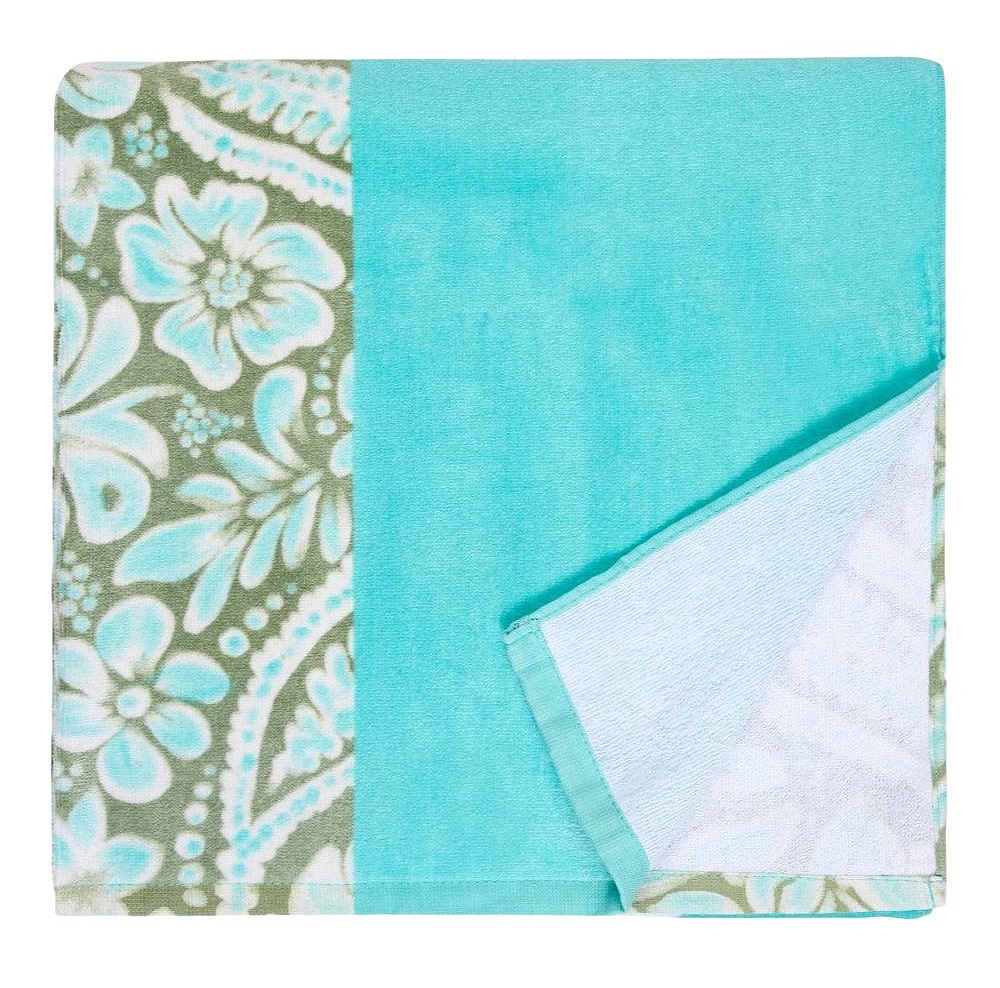 Badetuch Roxy Cold Water Printed - GLD6/Oil Green Wildside Paisley - women´s