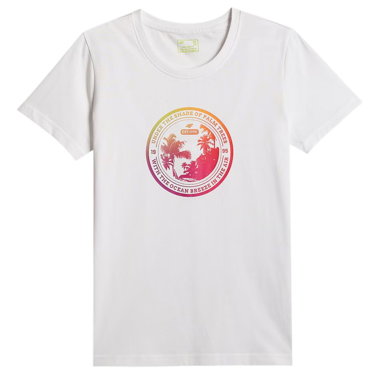 tričko 4F 4FWSS26TTSHF2718 - 10S/White - women´s