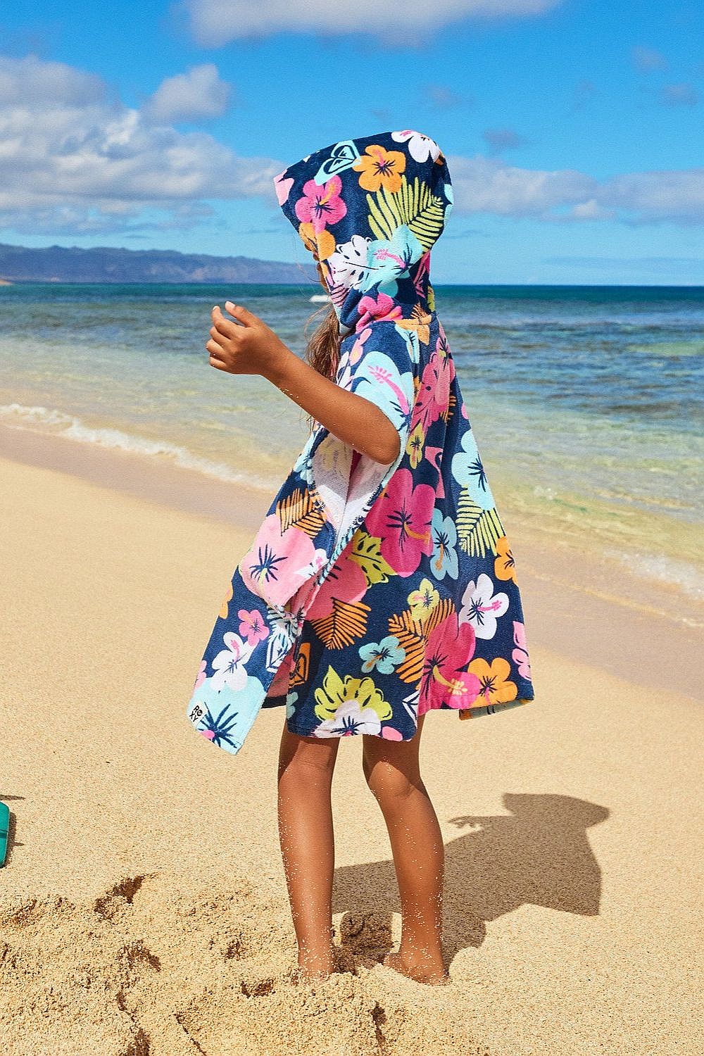 Badetuch Roxy TW Stay Magical Printed - BSP6/Mood Indigo Morning Flowers Tw - girl´s