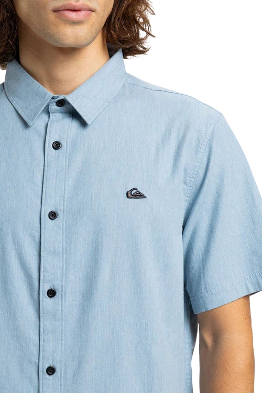 košeľa Quiksilver MW Premium Stretch - BHL0/Ashley Blue - men´s