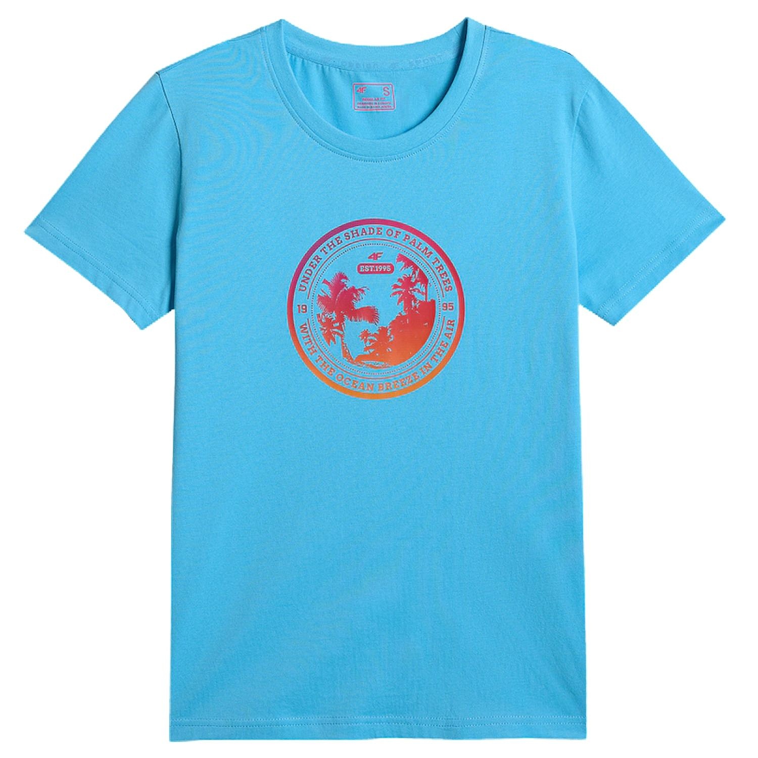 tričko 4F 4FWSS26TTSHF2718 - 33S/Blue - women´s