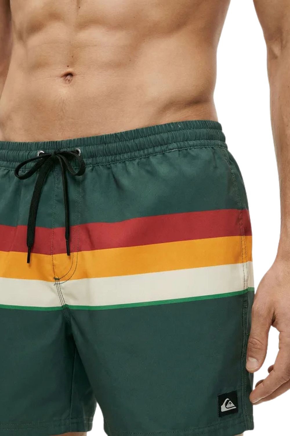 szorty kąpielowe Quiksilver Everyday Printed Volley 15 - GRT6/Forest Outside Stripe - men´s