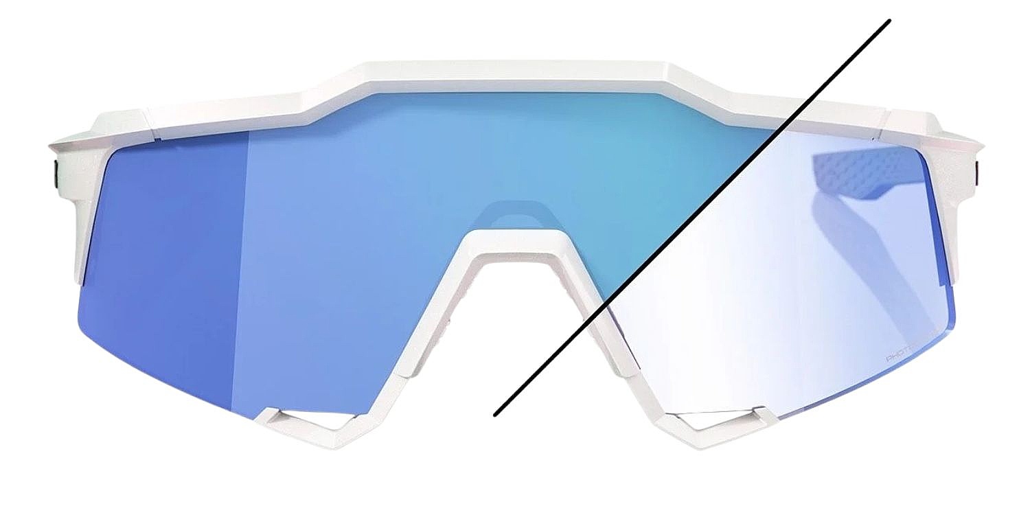 des lunettes 100% Speedcraft XS LE - Bastille/Blue Mirror Photochromic