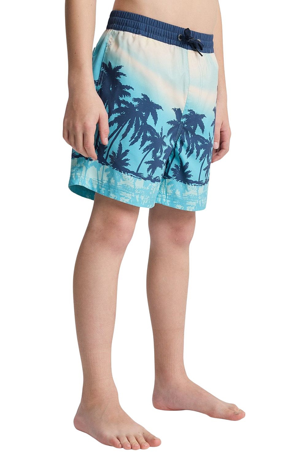 szorty kąpielowe Quiksilver Everyday Printed Volley 14 - BJK8/Aqua Thermotropics - boy´s