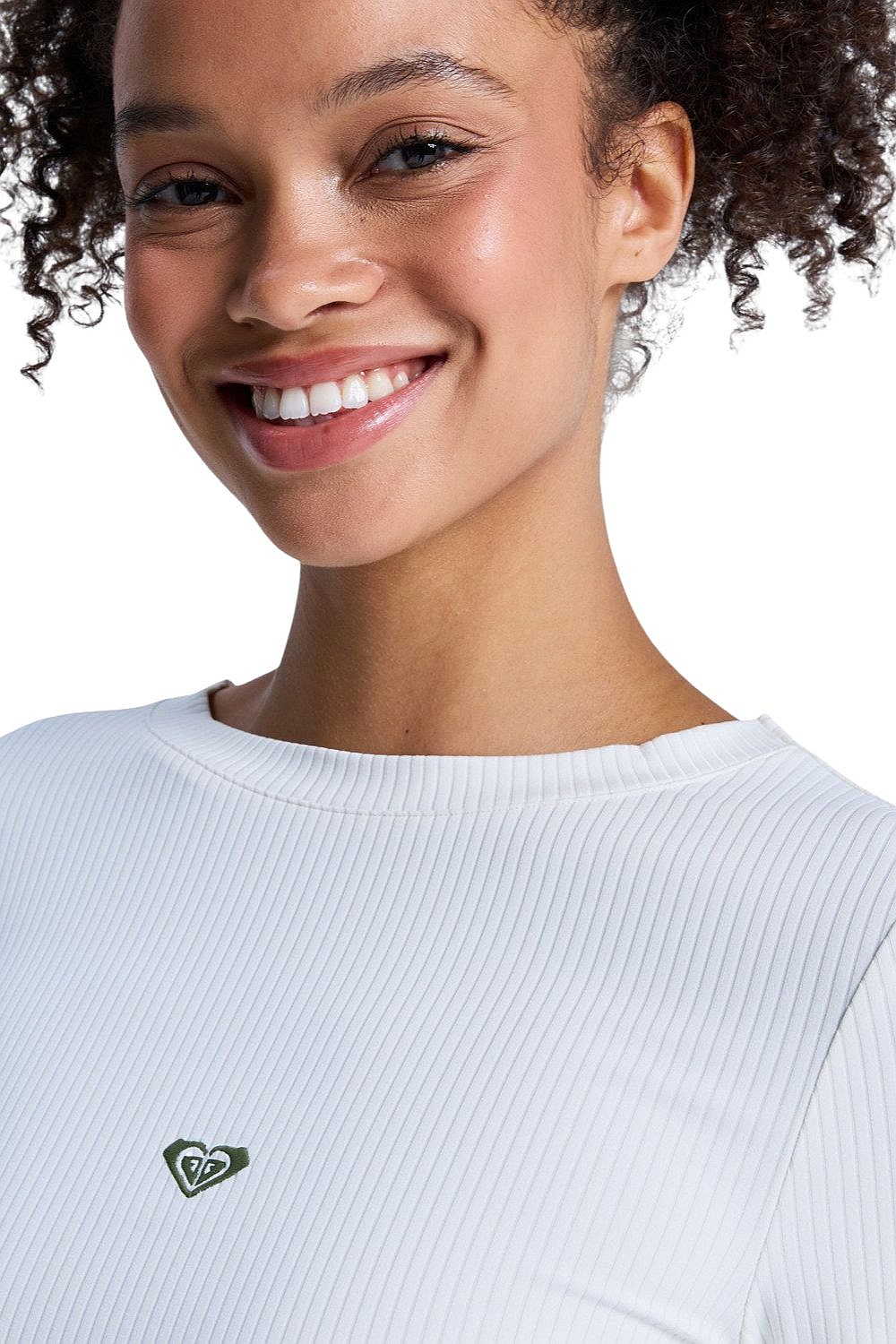 koszulka Roxy Rise & Vibe Rib Crossed Back LS - WZA0/Coconut Milk - women´s