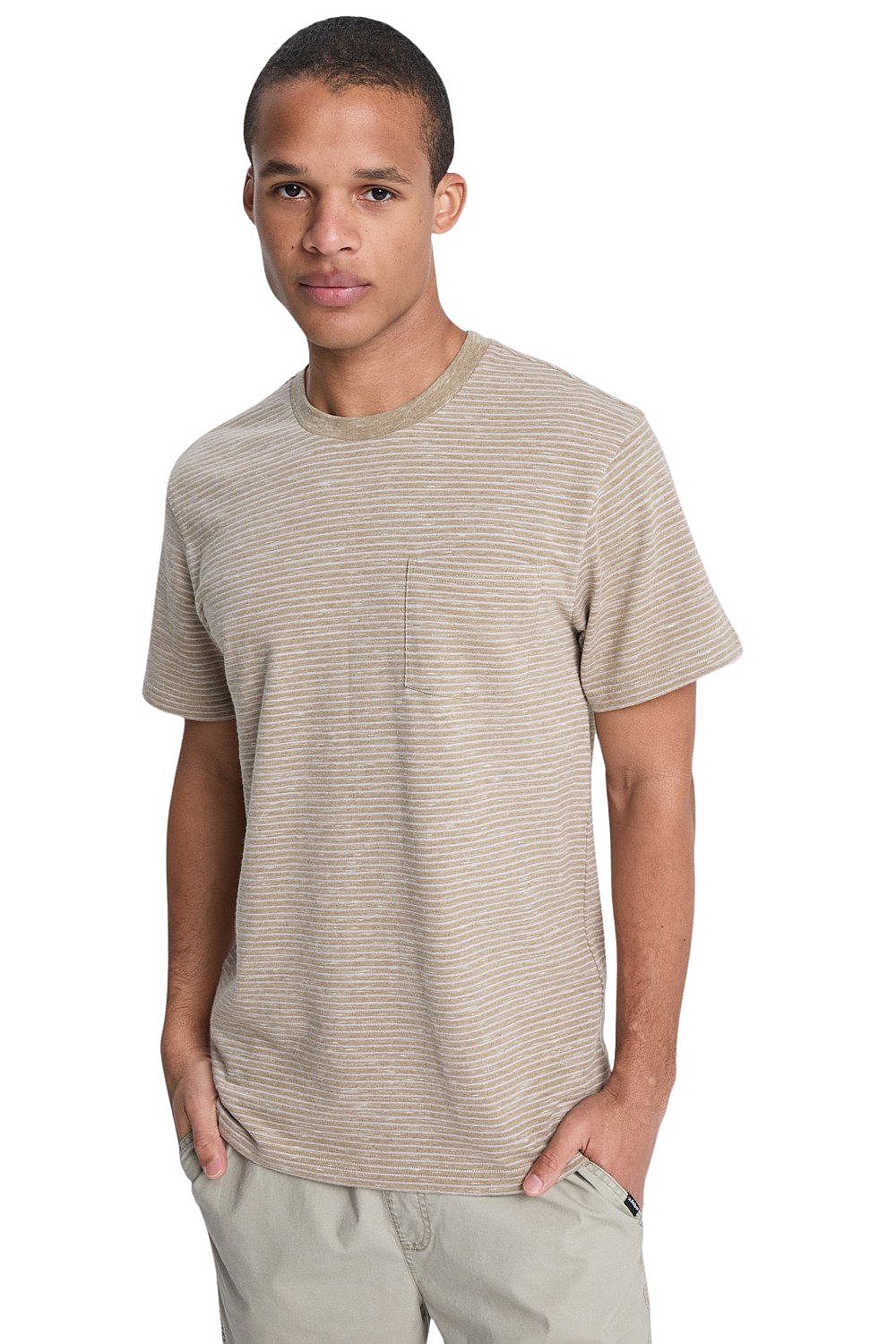 T-Shirt Quiksilver Lopaz Striped Pocket - TKS3/Seneca Rock Lopaz Stripes - men´s