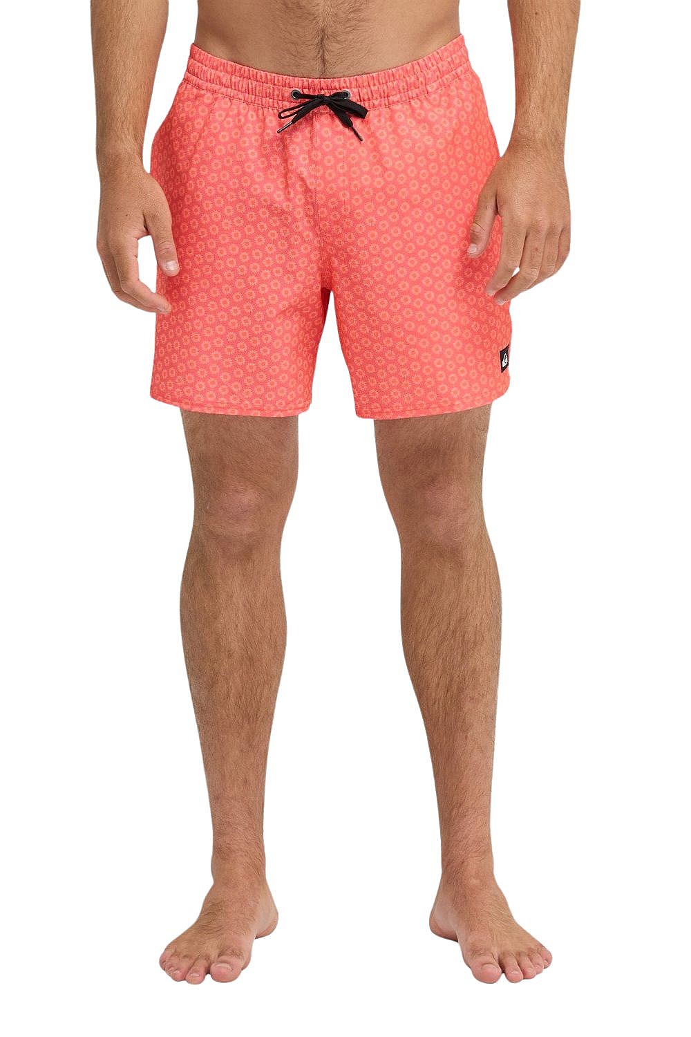 kúpacie šortky Quiksilver Stretch Printed Volley 16 - MKZ2/Fiery Coral Mini Mayhem - men´s