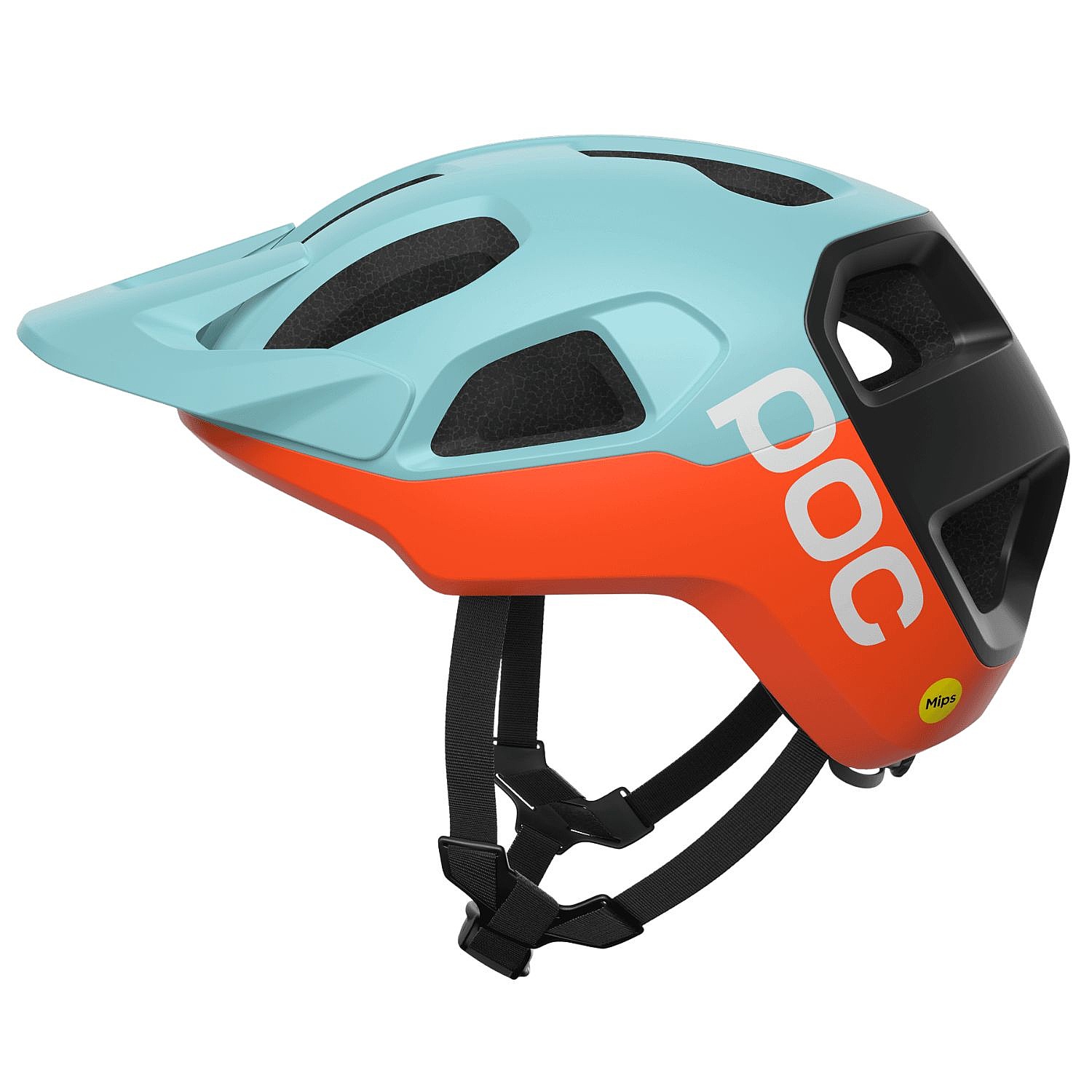 helma Poc Cularis Mips - Indicolite Blue Matt/Carnelian Orange Matt