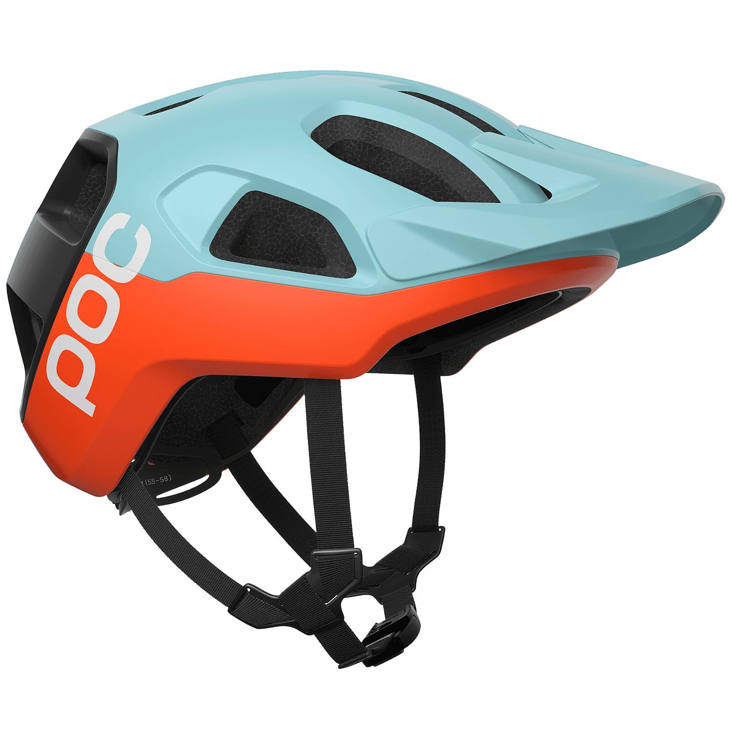 helma Poc Cularis Mips - Indicolite Blue Matt/Carnelian Orange Matt