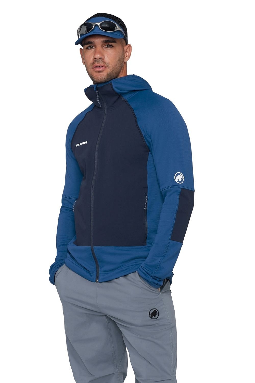 bluza Mammut Massone ML Hooded Zip - Tschiel/Marine - men´s