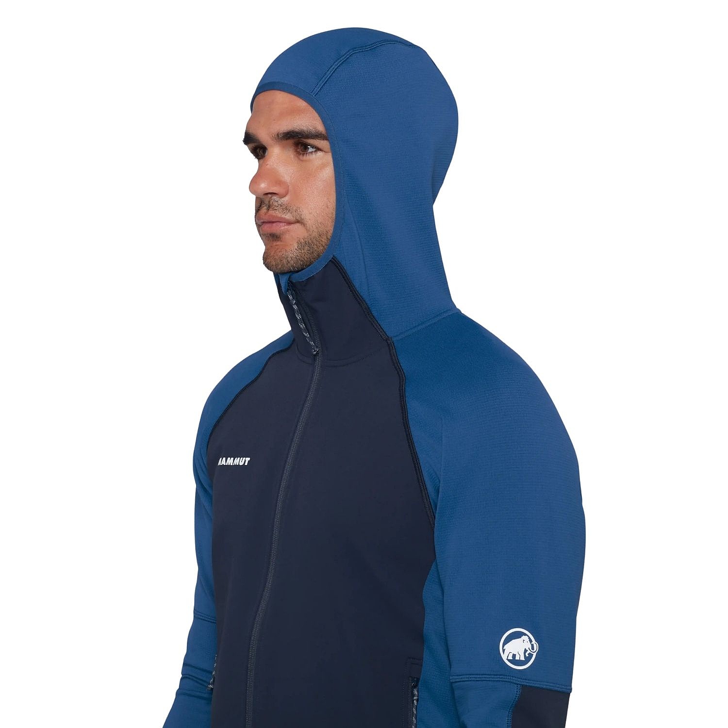 bluza Mammut Massone ML Hooded Zip - Tschiel/Marine - men´s