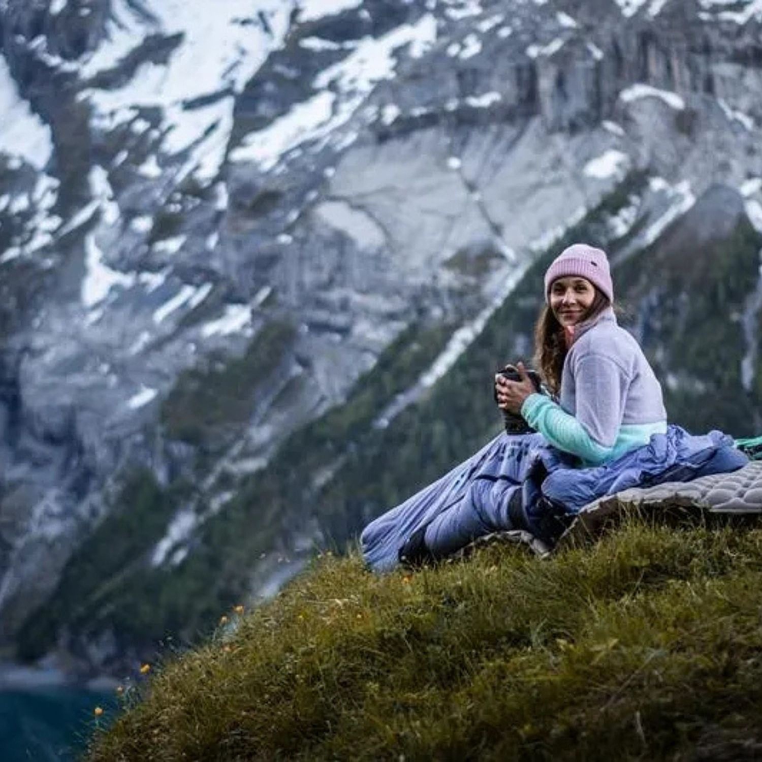 spacák Husky Dinis Ladies L - 10 °C - Blue/Pink