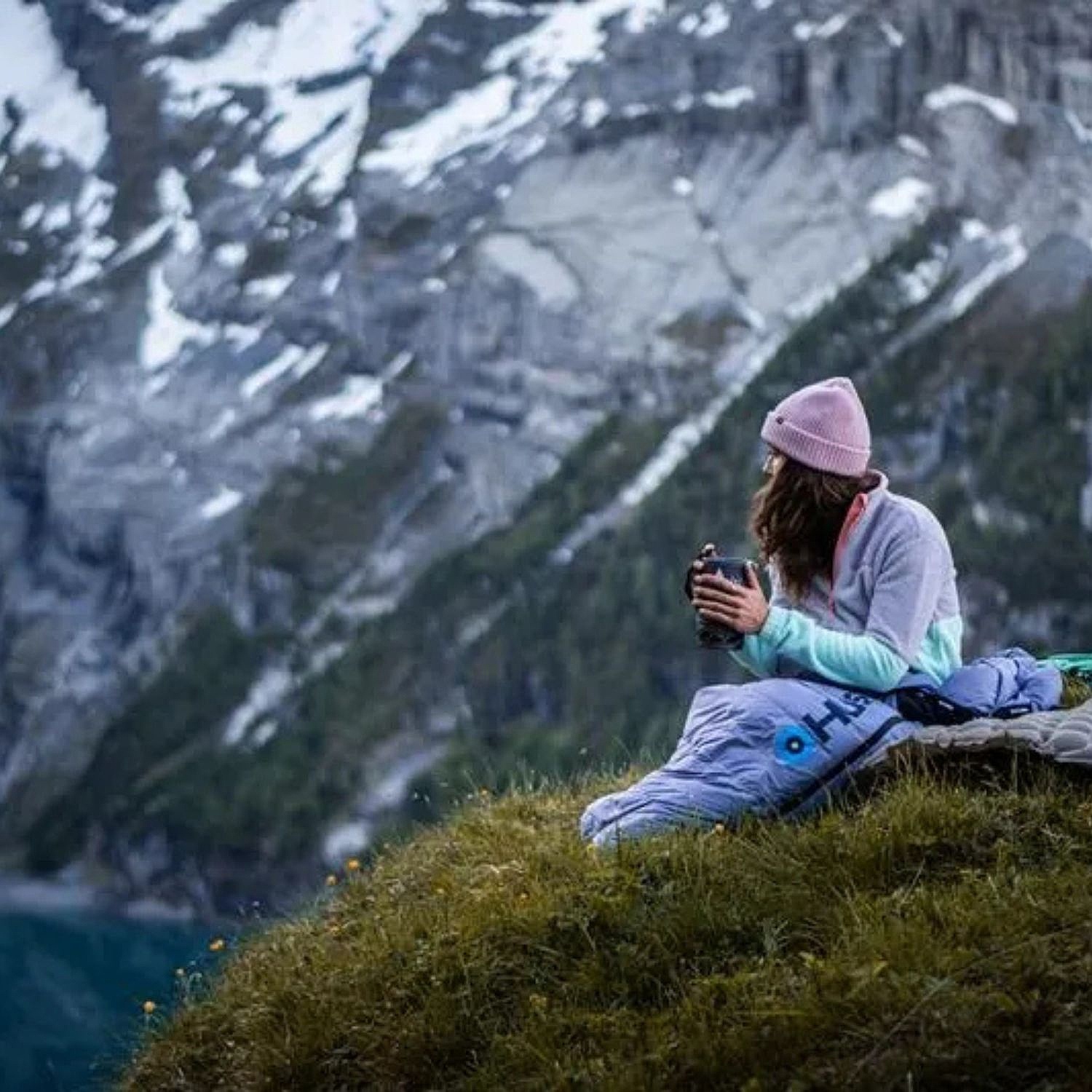 spacák Husky Dinis Ladies L - 10 °C - Blue/Pink