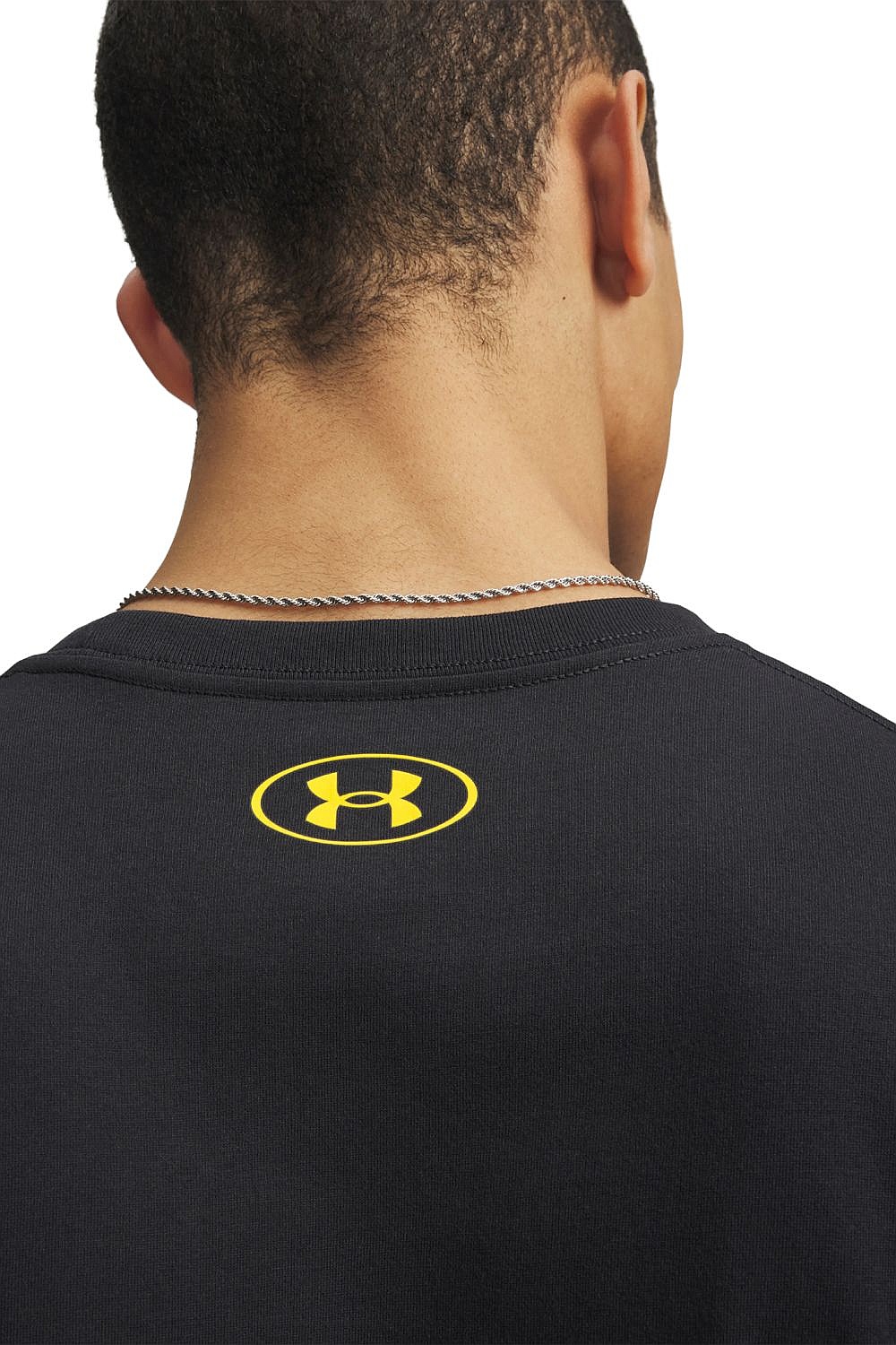 koszulka Under Armour Varsity Crest - Black/Campus Gold - men´s