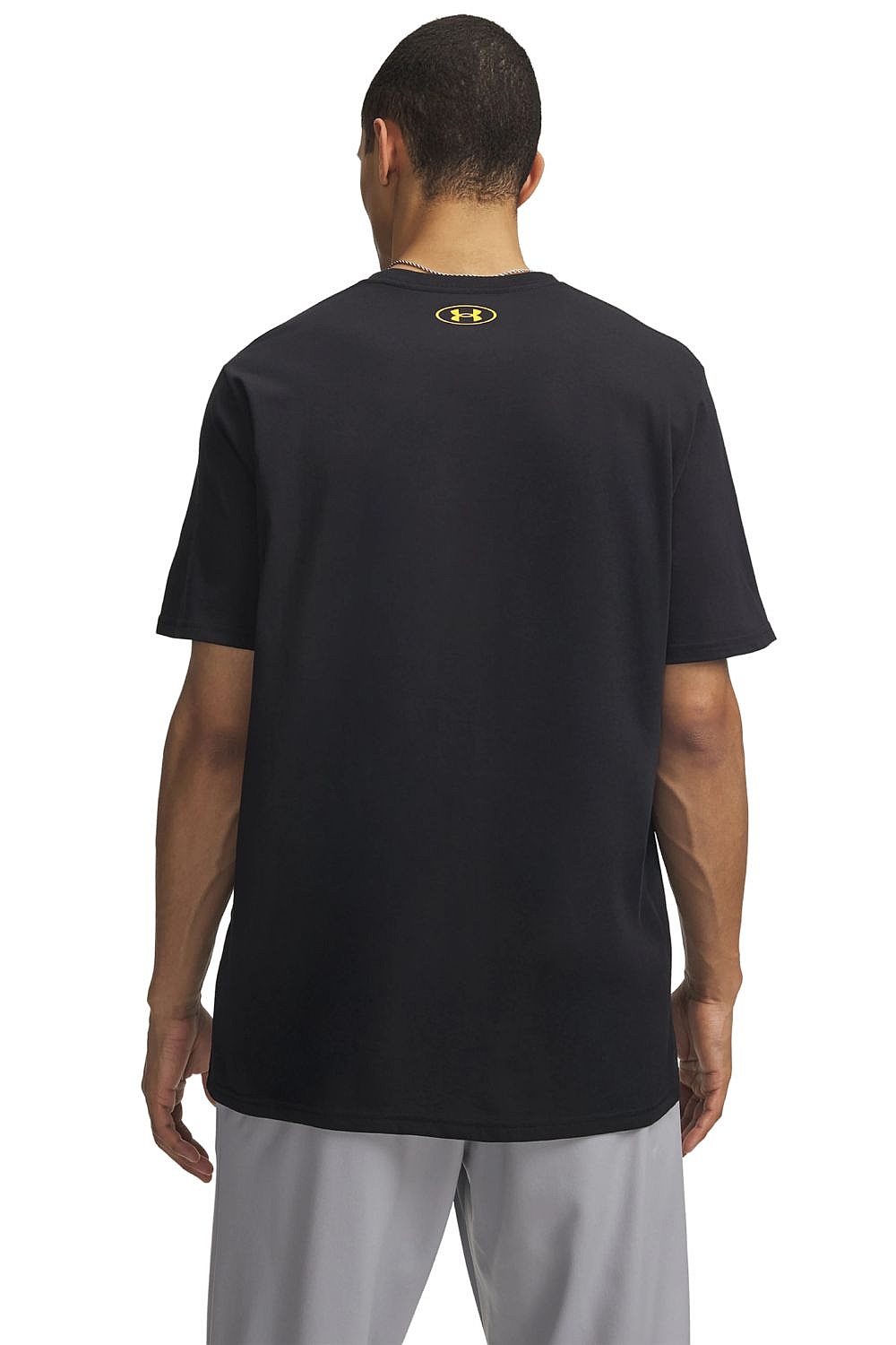 koszulka Under Armour Varsity Crest - Black/Campus Gold - men´s