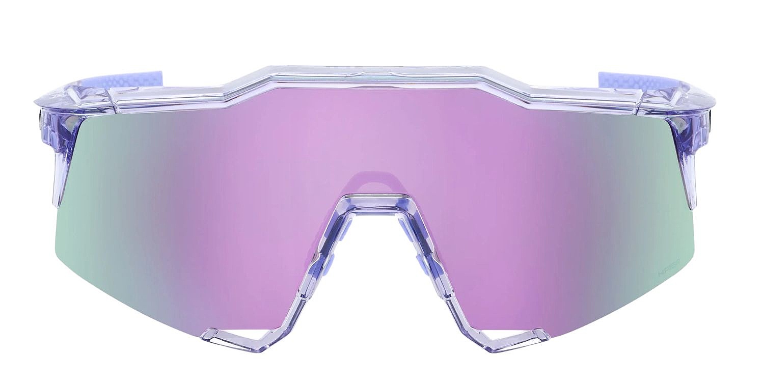 des lunettes 100% Speedcraft - Polished Translucent Lavender/HiPER Lavender Mirro