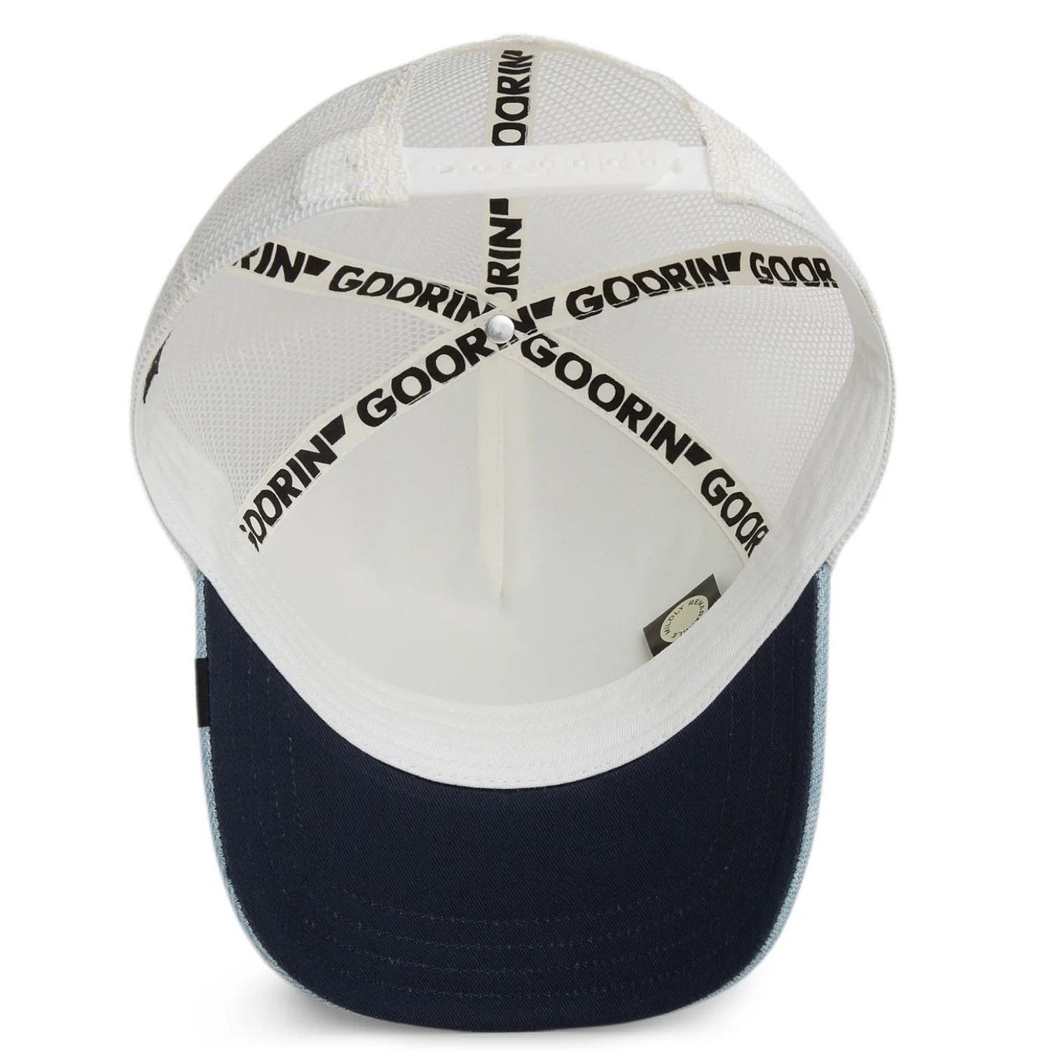 czapka z daszkiem Goorin Bros. Denim Panther Trucker - Light Denim