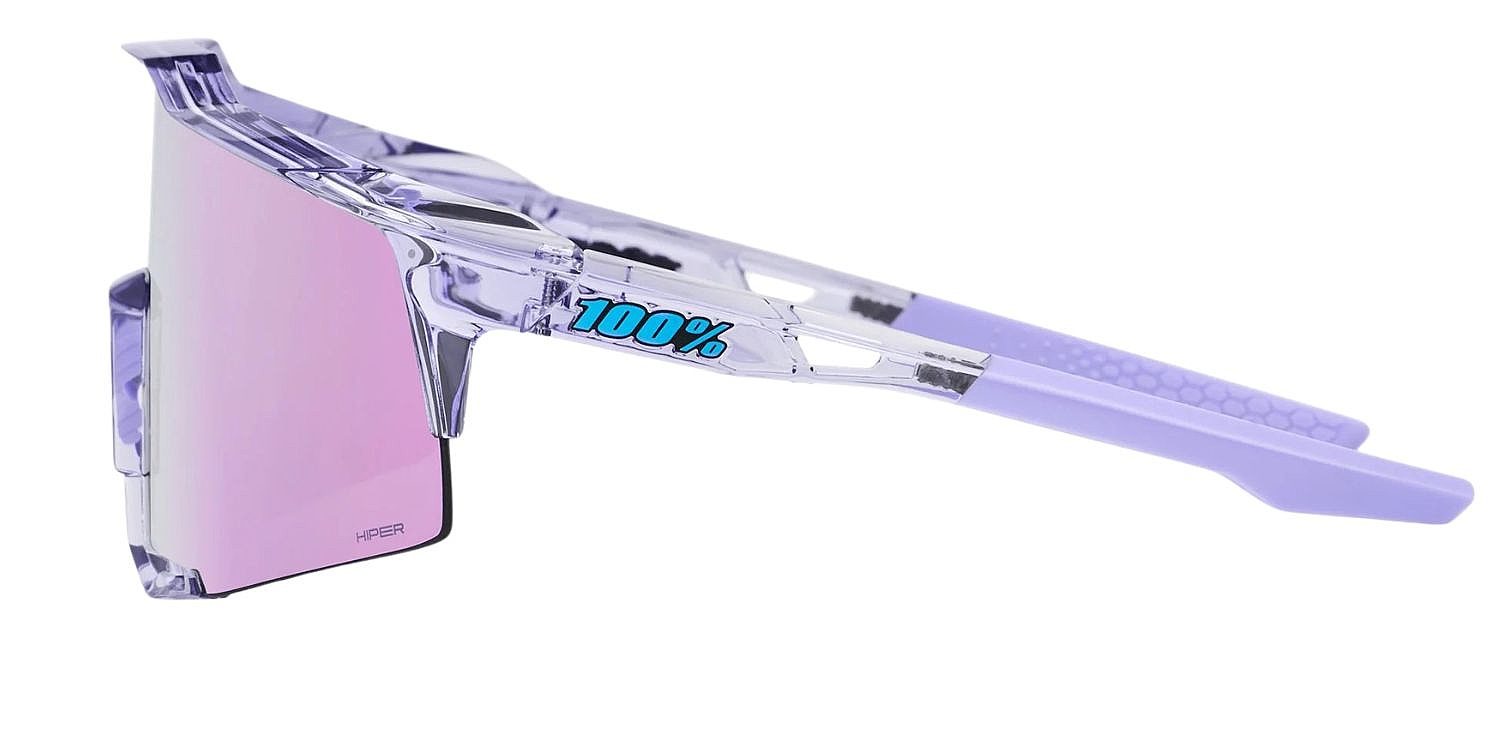 des lunettes 100% Speedcraft - Polished Translucent Lavender/HiPER Lavender Mirro