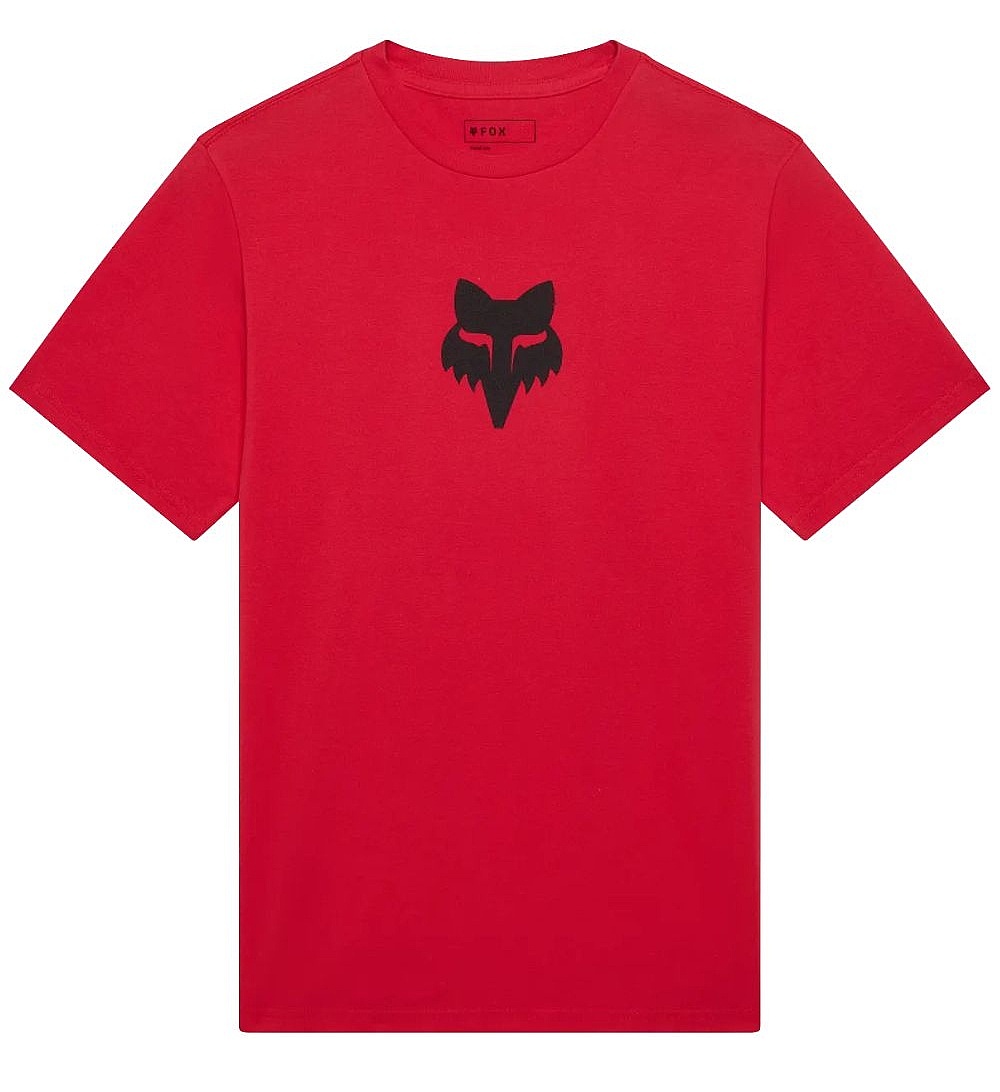 T-Shirt Fox Head 195 Original - Flame Red - men´s