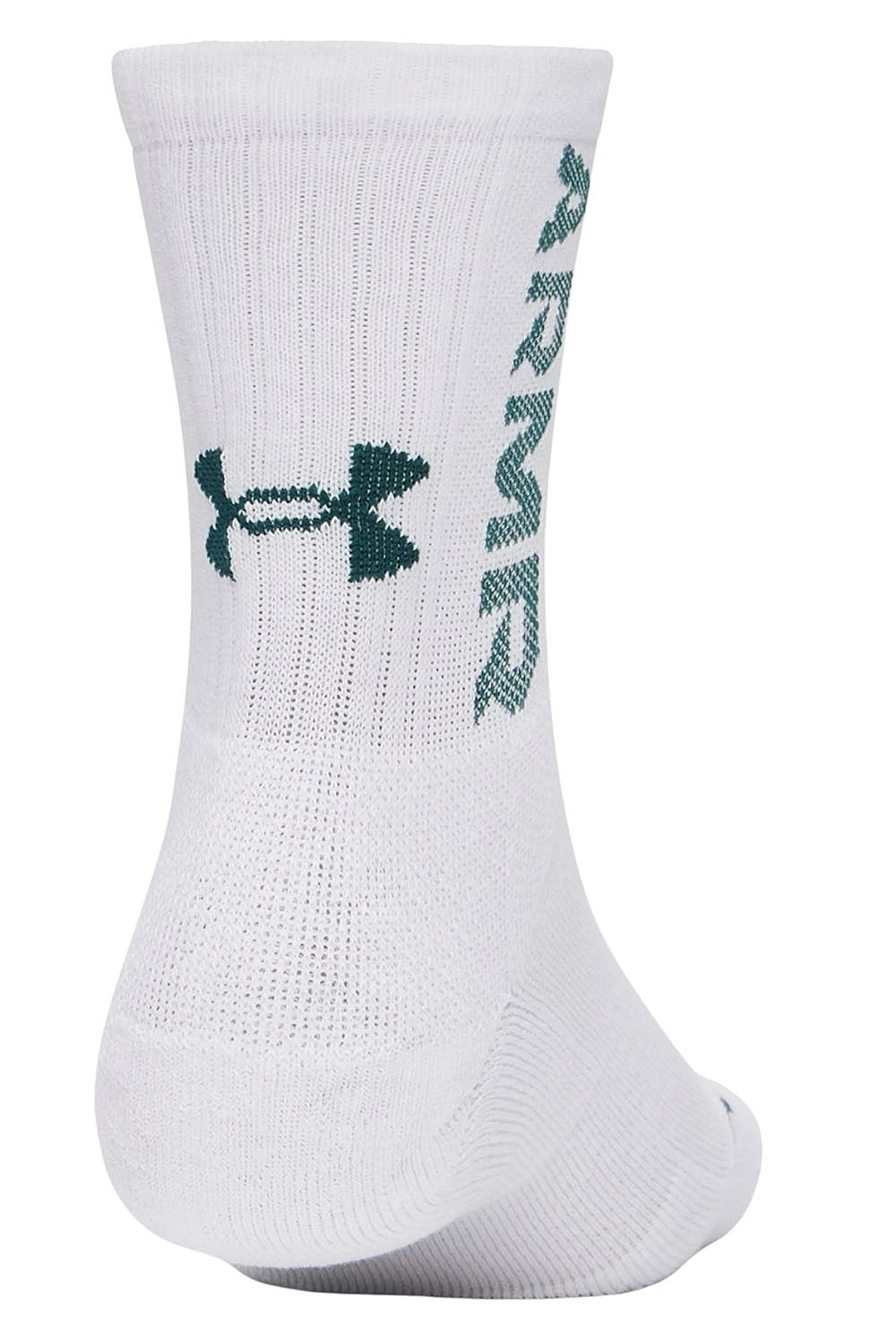 ponožky Under Armour 3-Maker Mid Crew 3 Pack - White/Fresco Blue