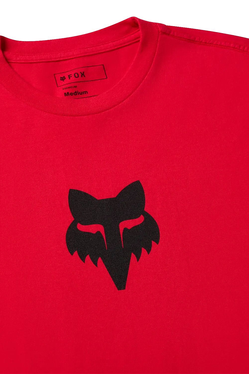 T-Shirt Fox Head 195 Original - Flame Red - men´s