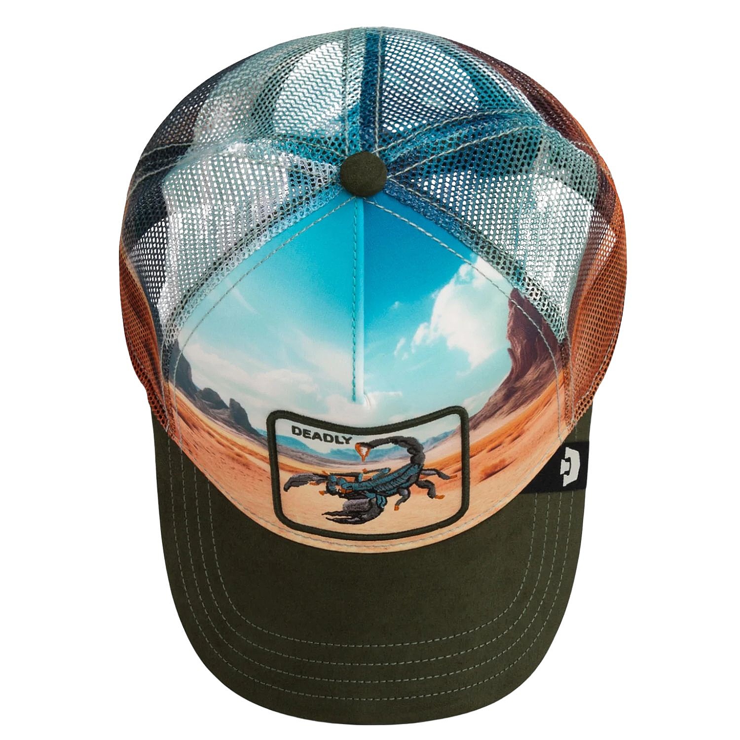 czapka z daszkiem Goorin Bros. Scorpion In The Element Trucker - Palm
