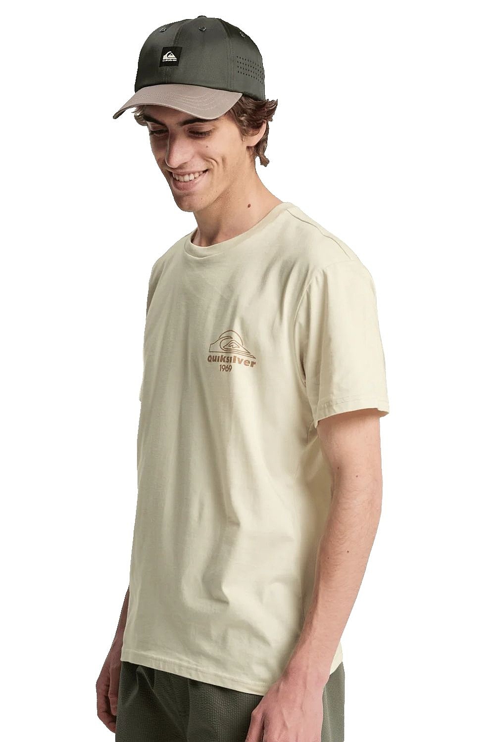 T-Shirt Quiksilver Bliss Point - WBS0/Bone White - men´s