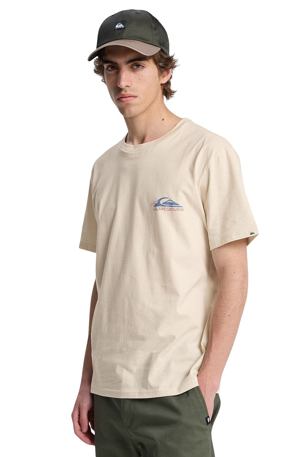 tričko Quiksilver Ev Barrel Paradise - WBS0/Bone White