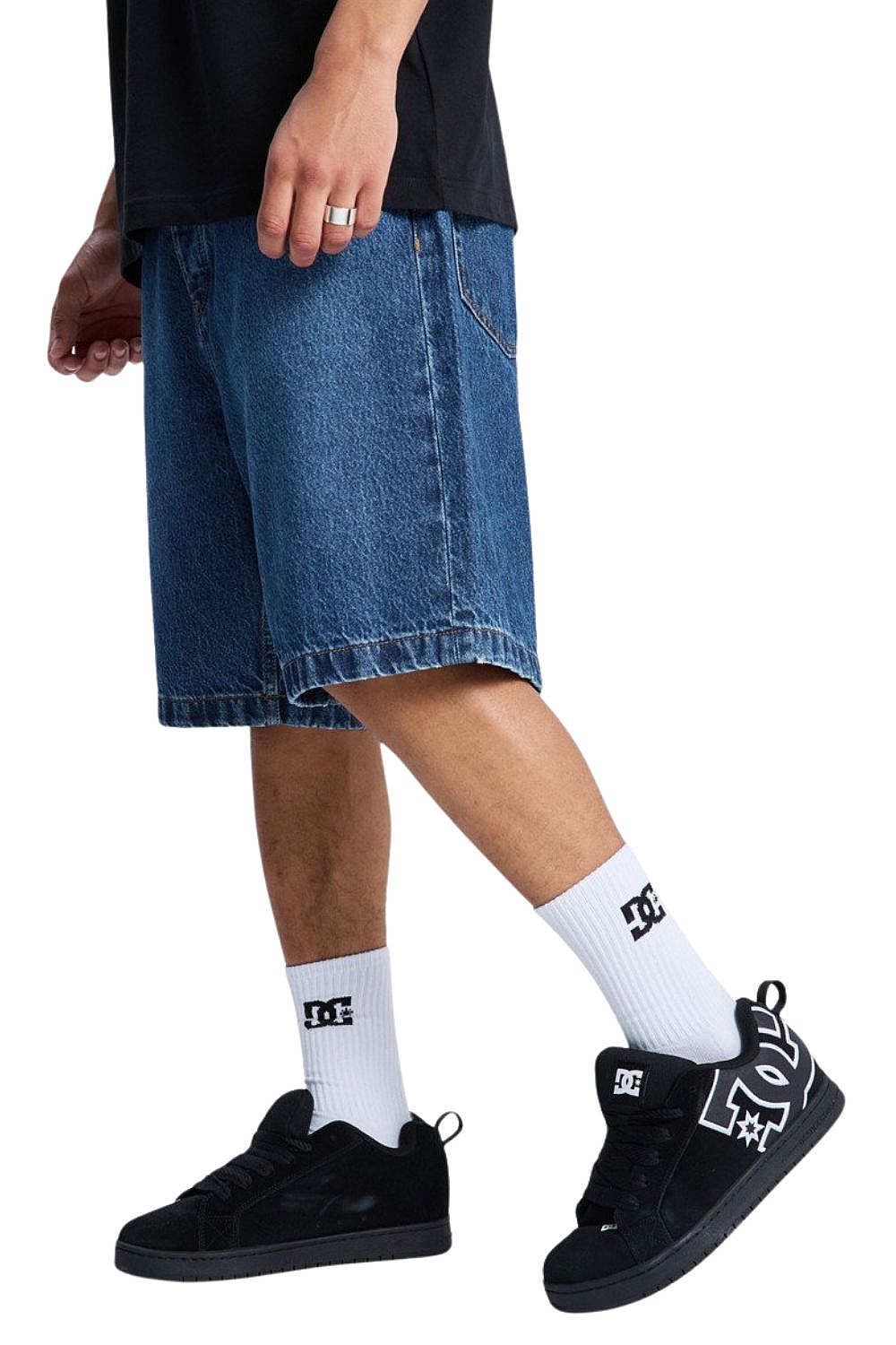 spodenki DC Baggy Denim - BLCW/Stone Indigo - men´s