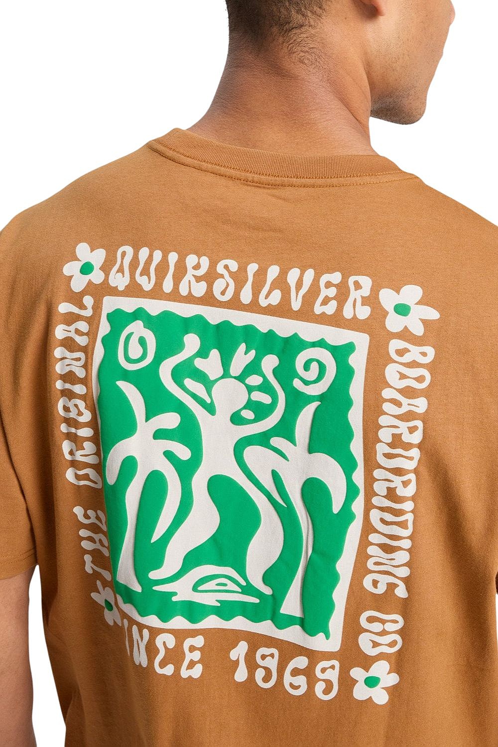 koszulka Quiksilver Serenity Splash - CMK0/Tobacco Brown - men´s