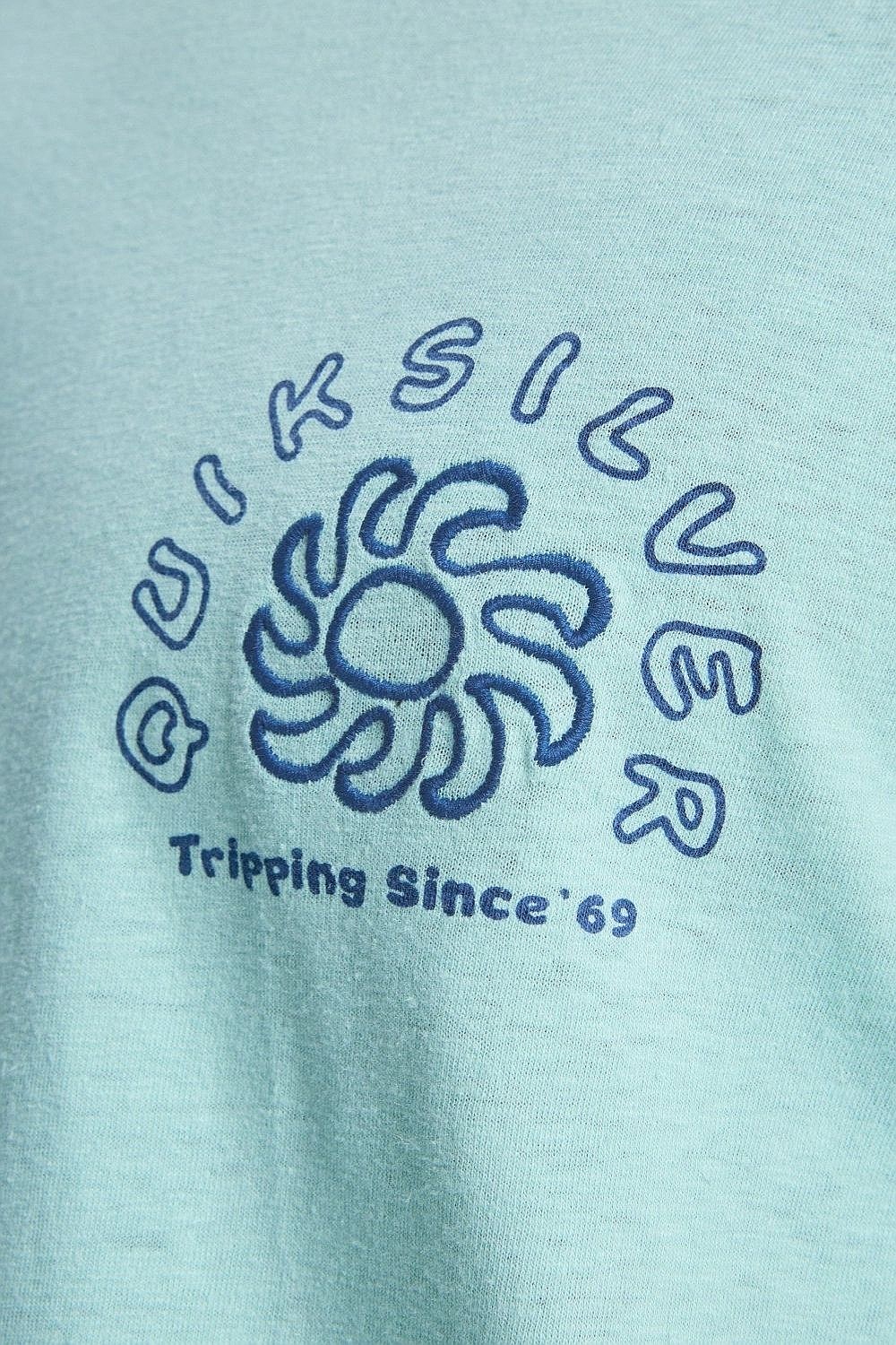 koszulka Quiksilver Curve Palm - BGA0/Blue Haze - men´s