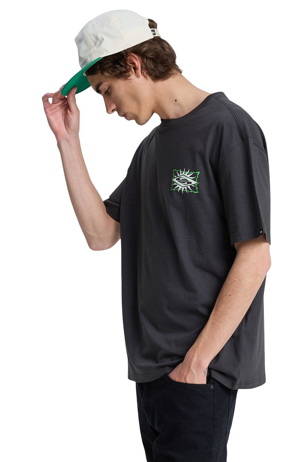 koszulka Quiksilver Ev Starfish Stamp - KTA0/Tarmac - men´s